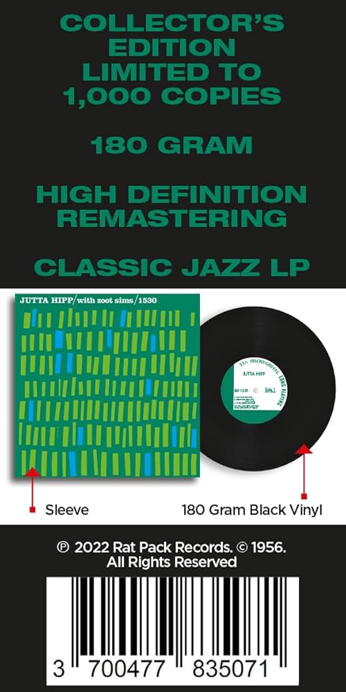 Jutta Hipp With Zoot Sims / UA青白レーベル Amazon | With Zoot Sims -Hq- [Analog] | Hipp, Jutta | ジャズ