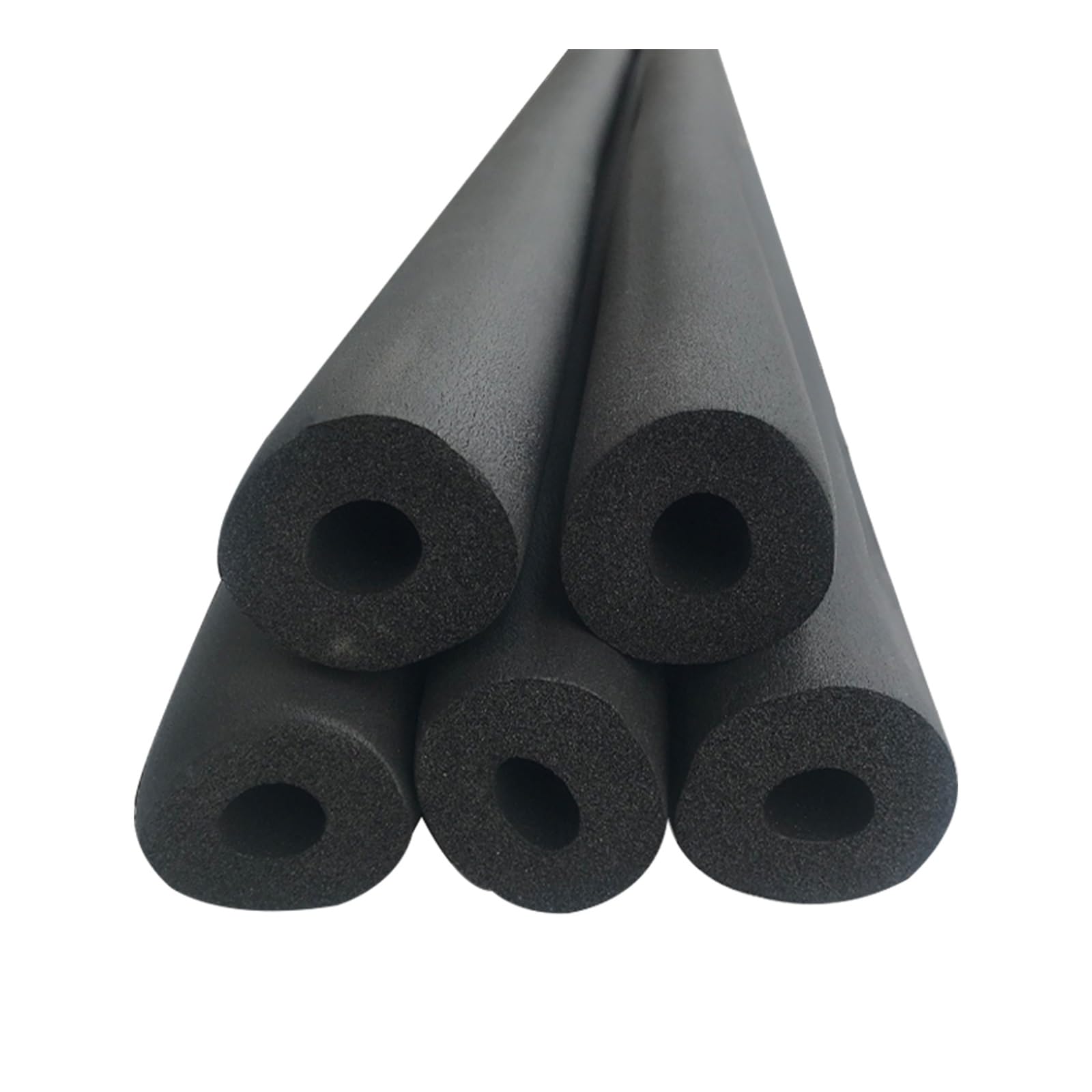 Black Pipe Insulation Foam Tube Pipe Cover, ID 6-110mm Thick 9-30mm Insulation Antifreeze Rubber Foam Tube Hose for Handle Grip Guitar Stand AC Units, Exercise Machine Handle(20mm*30mm*1.9m)