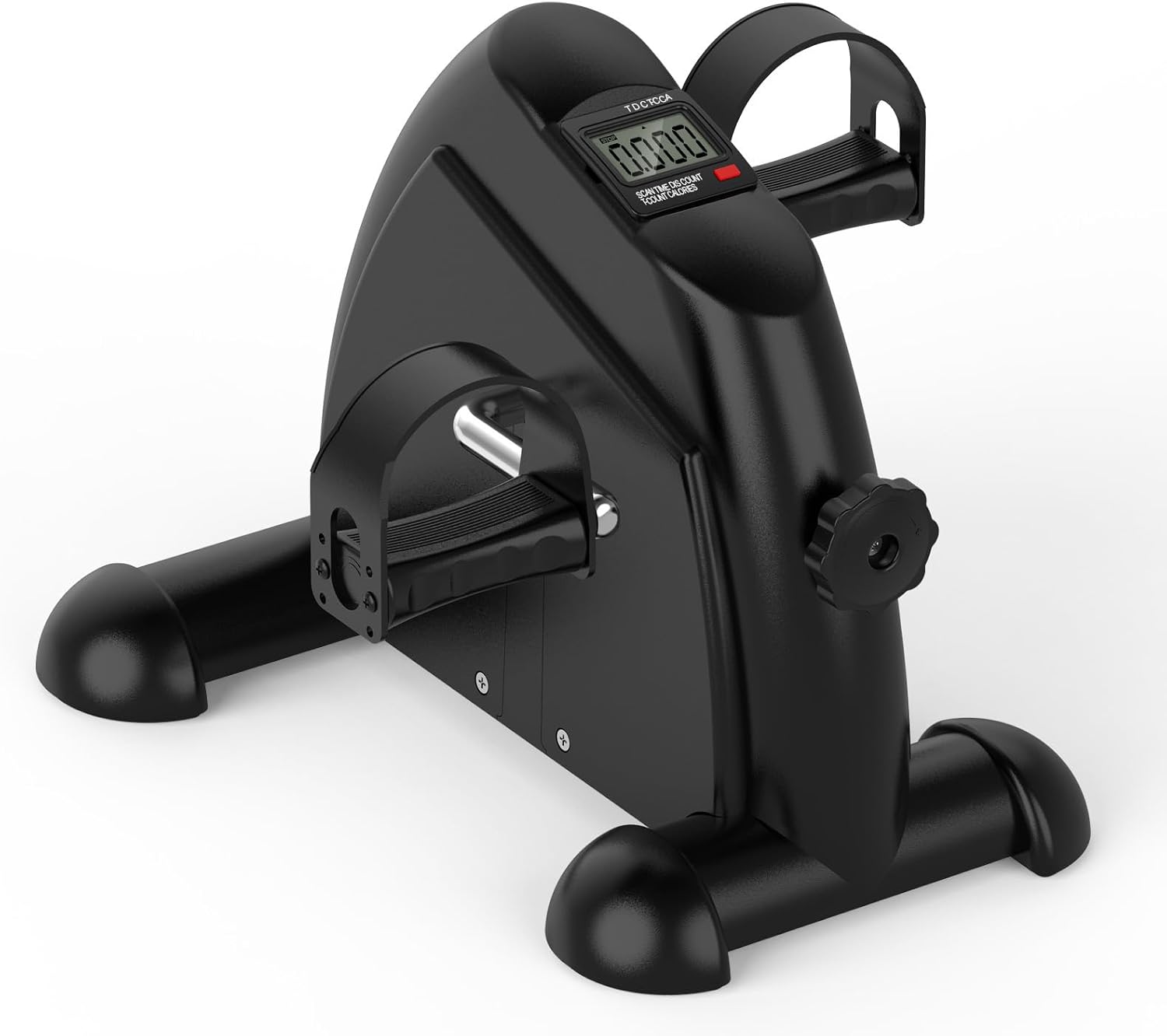 Under Desk Elliptical & Mini Exercise Bike – Seated Electric Leg Exerciser & Magnetic Pedal Machine for Seniors, Arms & Legs Workout with Remote, LCD Display & Adjustable Resistance/Speeds Mini All-season