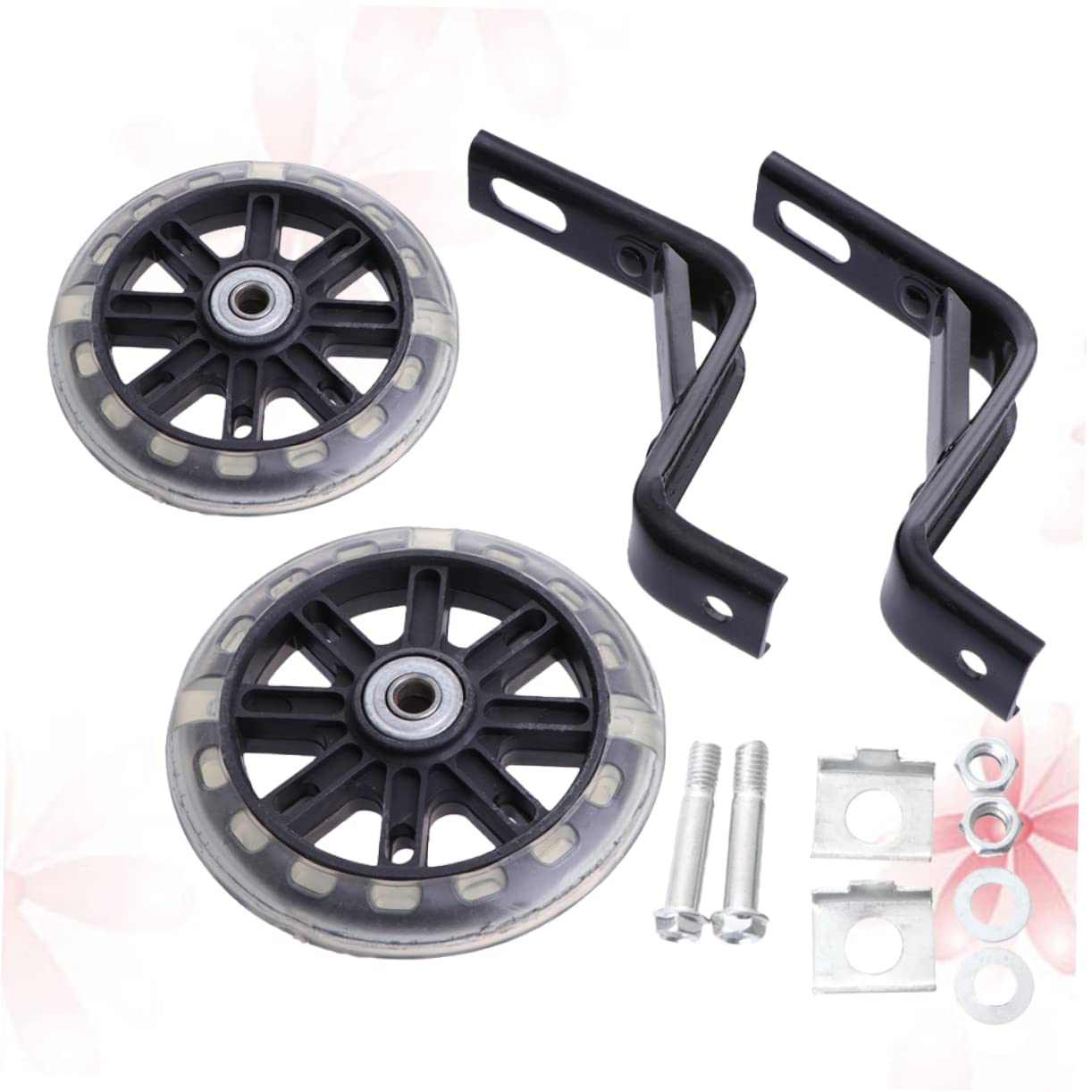 Ruedas De Ciclismo De Entrenamiento Silenciosas con Soporte Rueda Auxiliar Intermitente Accesorios para Niños Ruedas De Entrenamiento para Bicicleta Rueda Auxiliar De