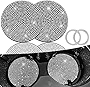 2 Pack Coaster for Car Cup Holder,Auto Anti Slip Bling Cup Holder Coaster,2.75 inch Surface Full Crystal Rhinestone car Coaster Car Interior Accessories（White）