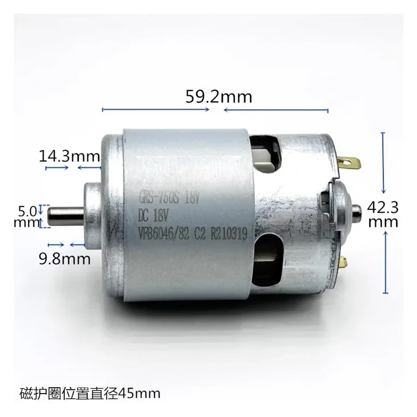 42 mm RS-750SH 12-18 V 16.000 giri/min spazzolato