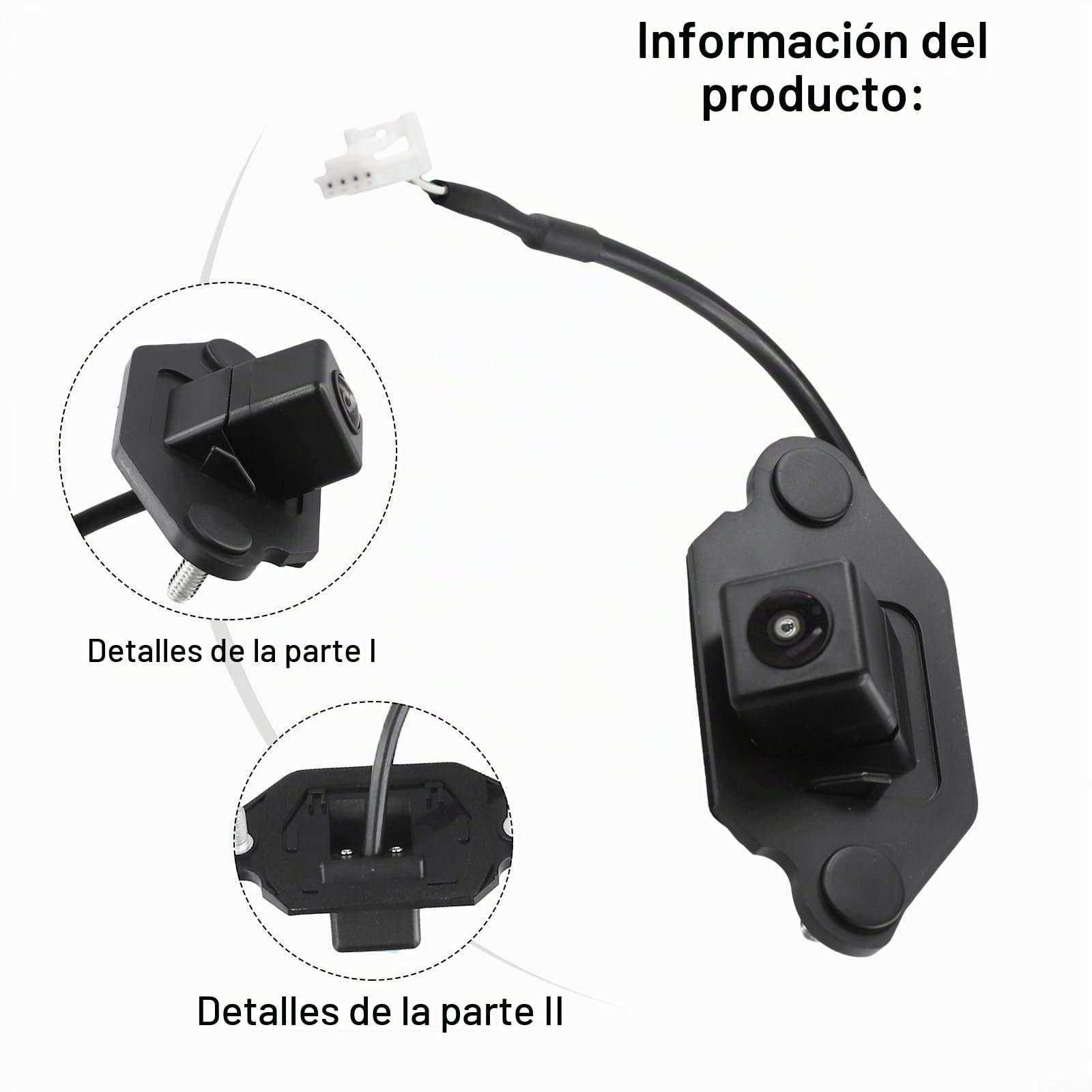 Cámara de visión Trasera de Coche, para Nissan Qashqai, cámara de visión Trasera de Rendimiento fiable con Pieza n.º 28442EY00A