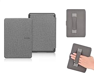 حافظة حماية من ايكو لكيندل الجيل 11 موديل 2024/2022 بتصميم شل رفيع مصنوعة من القماش الصناعي باللون الرمادي