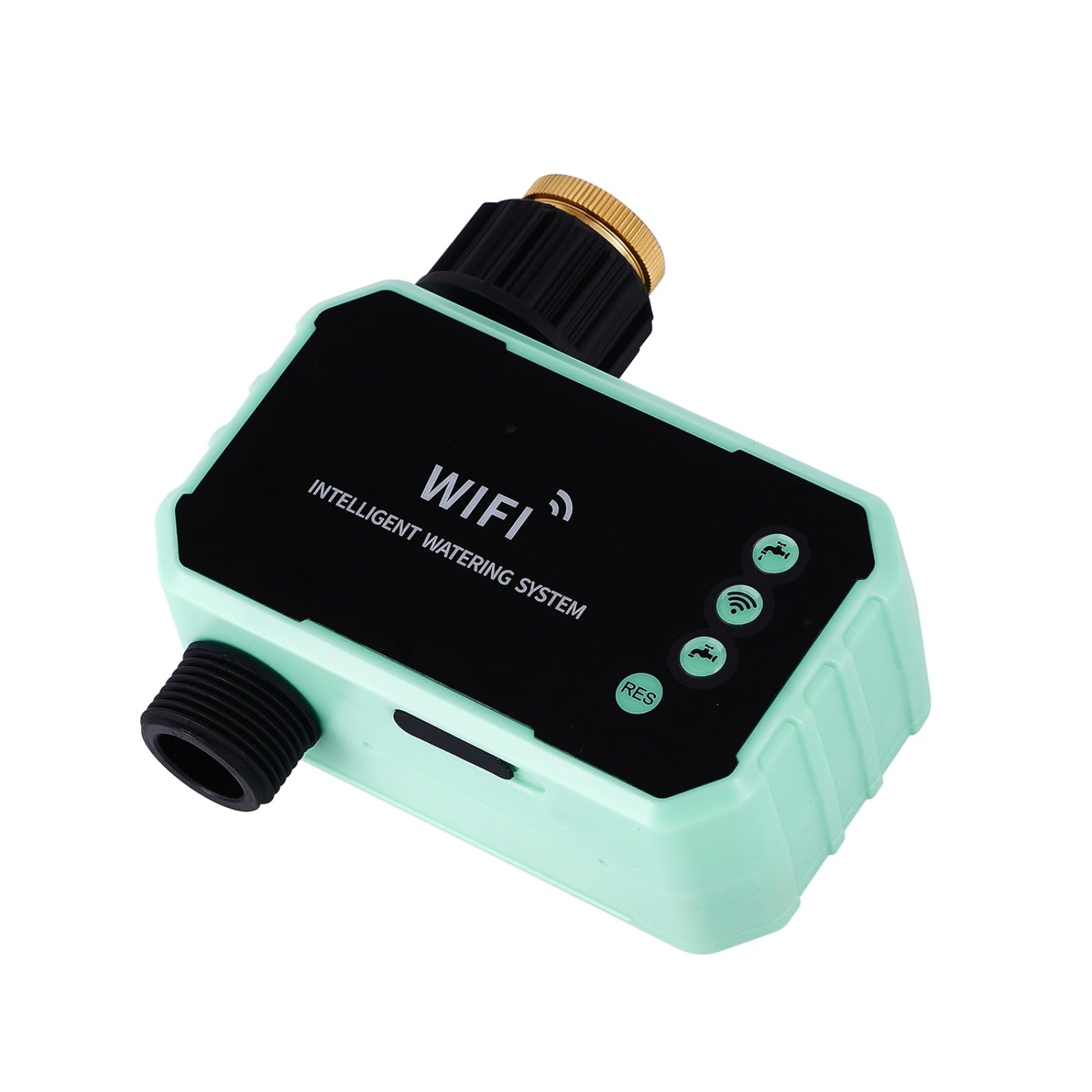 Regolatore di irrigazione WiFi automatico da giardino con sensore di pioggia IPX5 Controllo del rubinetto alimentato per prato