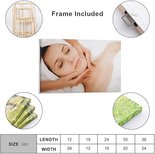 Miniatura 2 de Posters Facial Massage Art Poster Beauty Salon Poster Spa Salon Wall Art Canvas Art Posters Painting Pictures Wall Art Prints Wall Decor for Bedroom