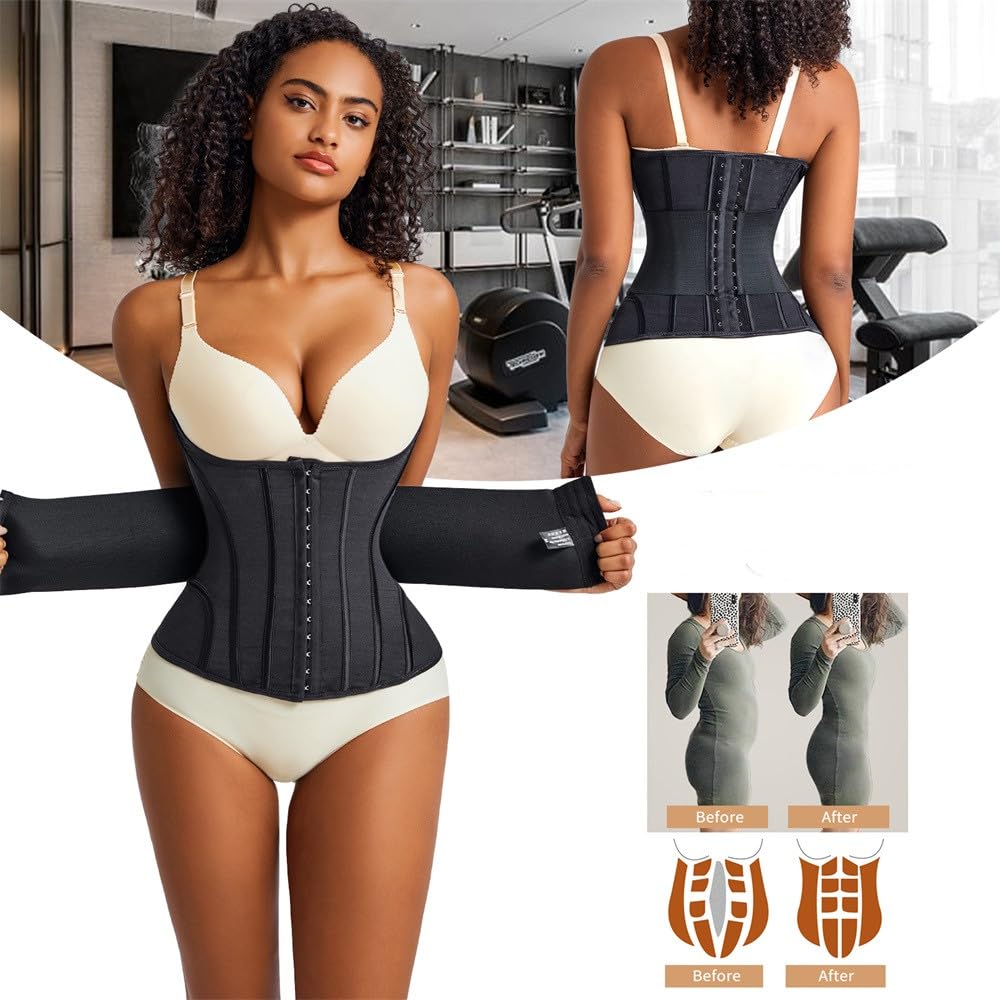 Moldeador de cintura para mujer, cuerpo completo, corsé de doble cinturón, entrenador de control de abdomen