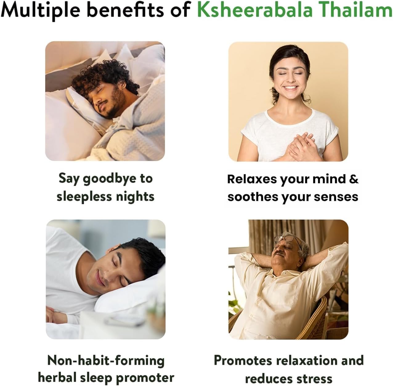 KeralaAyurved Ksheerabala Thailam | Foot Massage Oil with Bala & Cow’s Milk in Sesame Oil | Relaxation, Destress | Herbal | A Soothing Blend to Support a Relaxing Experience (15.2 Fl Oz)