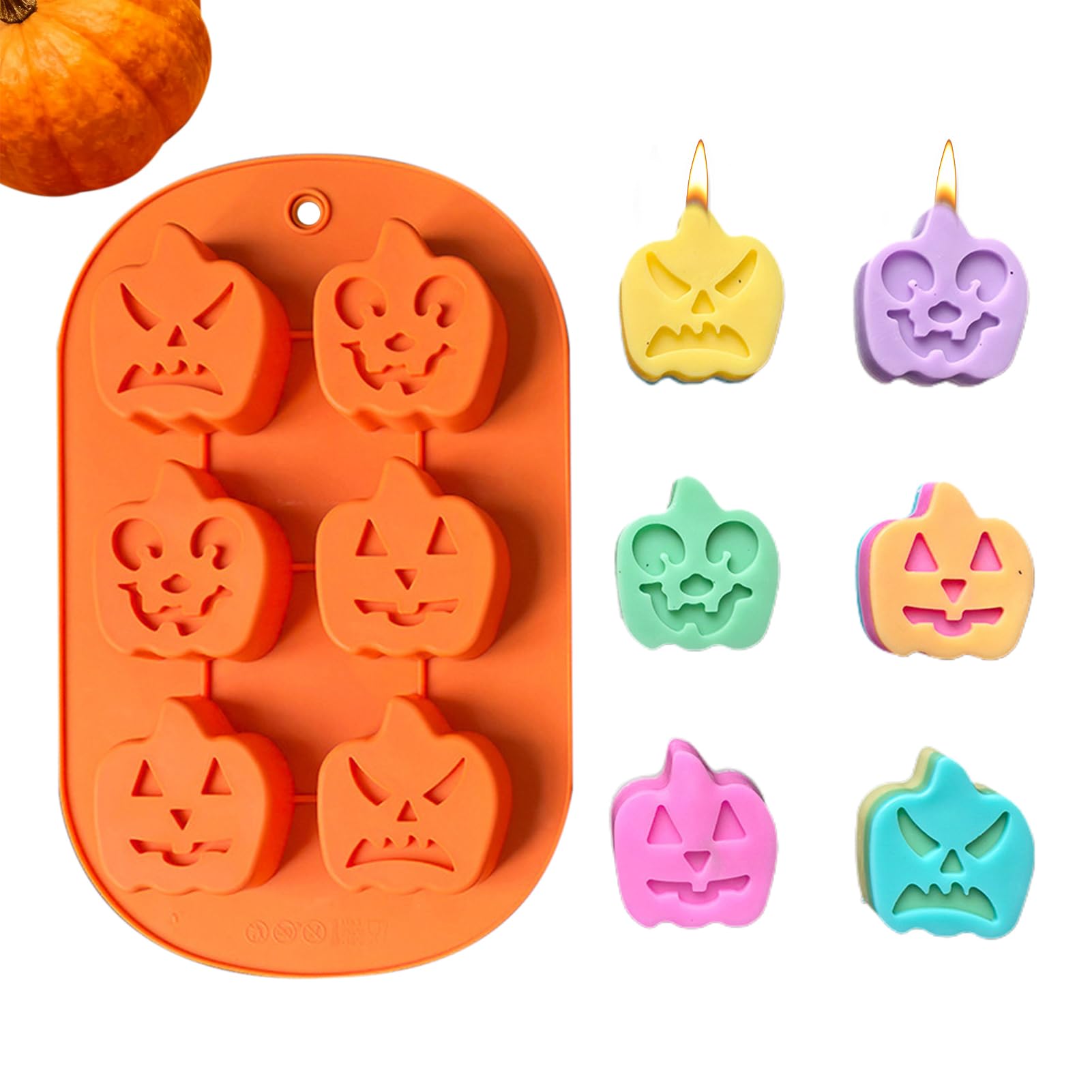 Forma in silicone a 6 Scomparti Per Budino Del Ringraziamento | Festivi Per Cubetti Di Ghiaccio per Pasticceri Genitori Principianti Feste Casa Appartamento Cucina Scuola Eventi