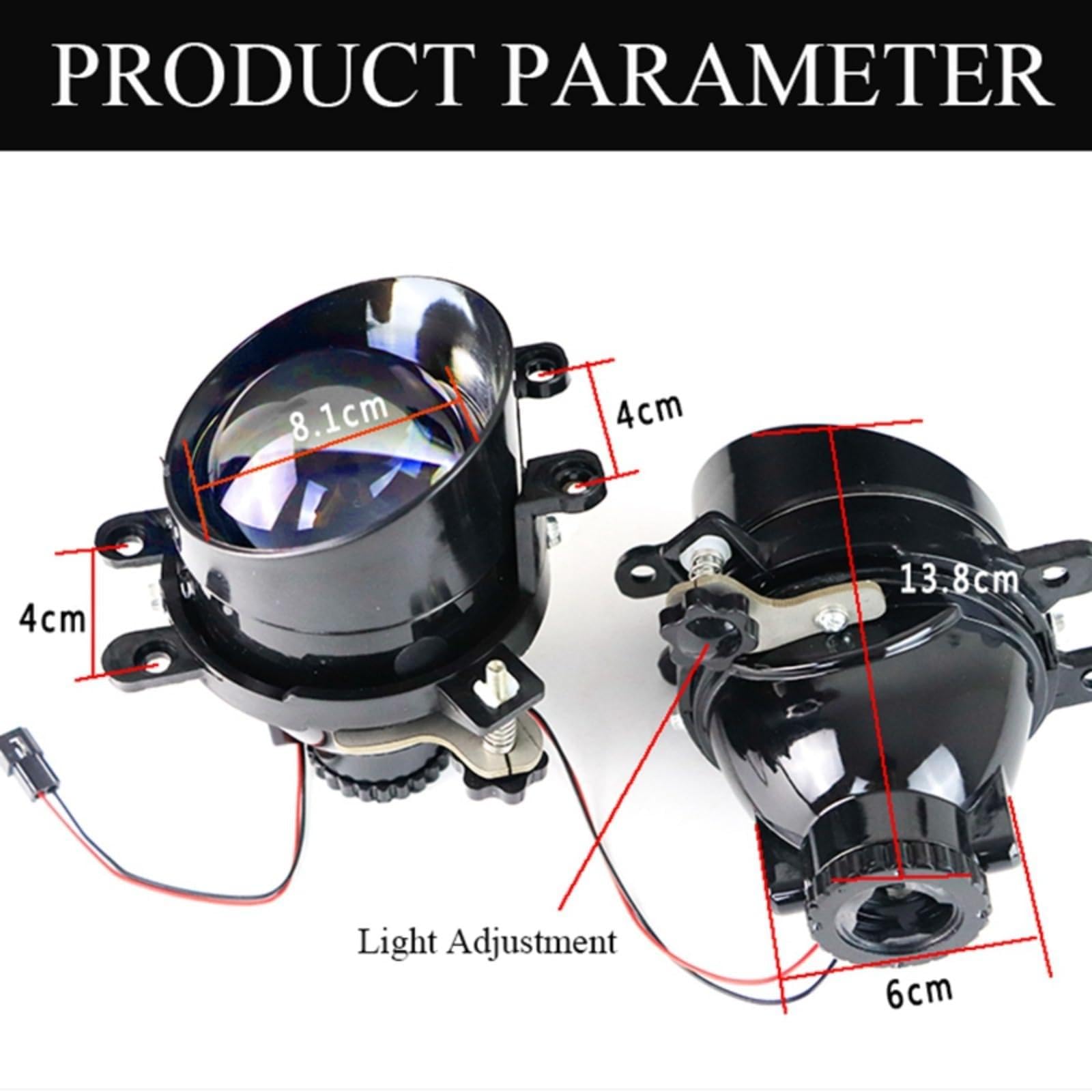 Mistlampen Dla Aqua 2012-On 3-calowy projektor światła przeciwmgielnego 12000 Dla lm Bi-Xenon HID Lampa przeciwmgielna