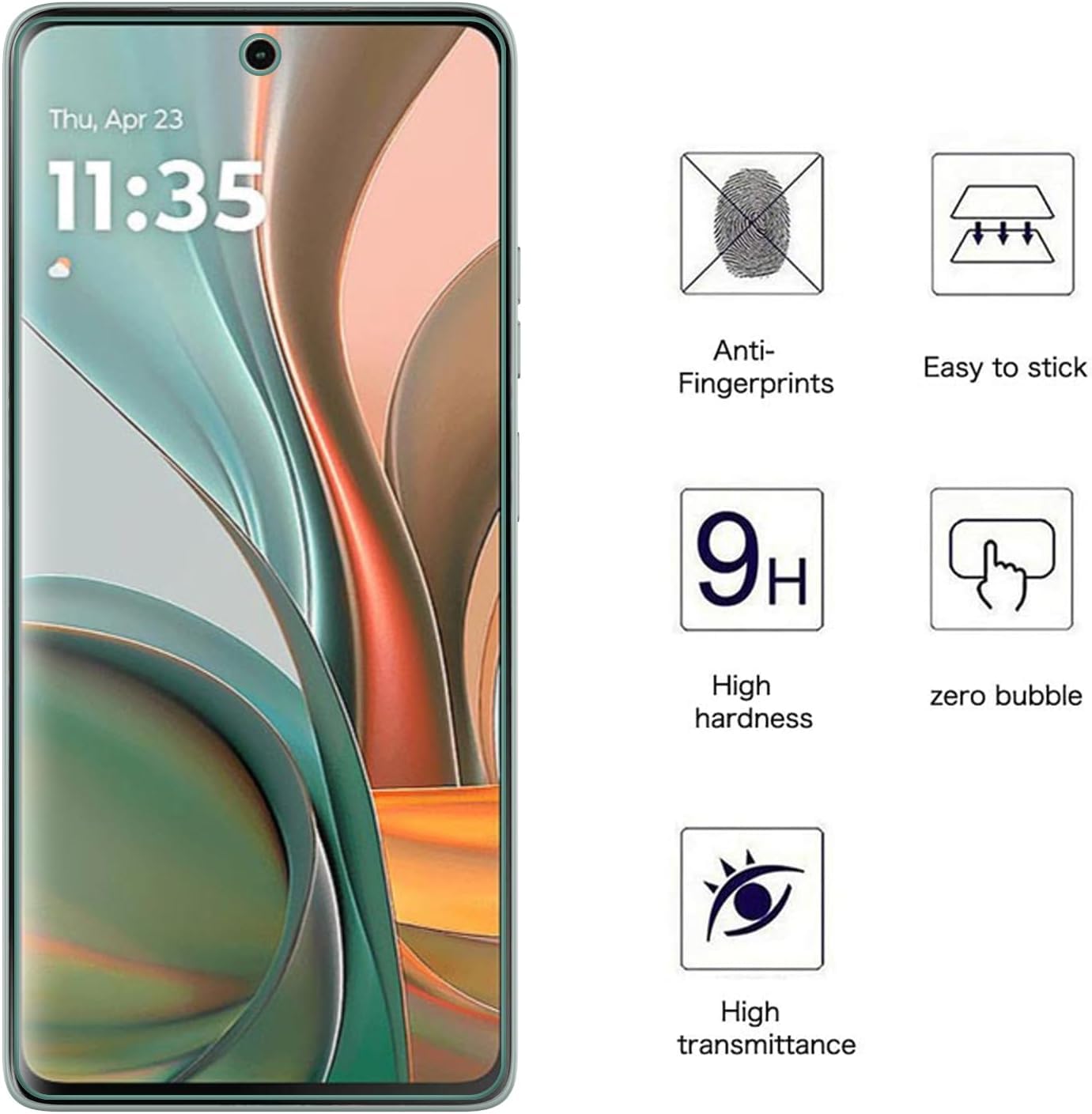Écran Protecteur Verre Trempé Pour Motorola G06 G15 E15 G35 G55 G75 G85 G56 G86 - Photo 15 sur 173