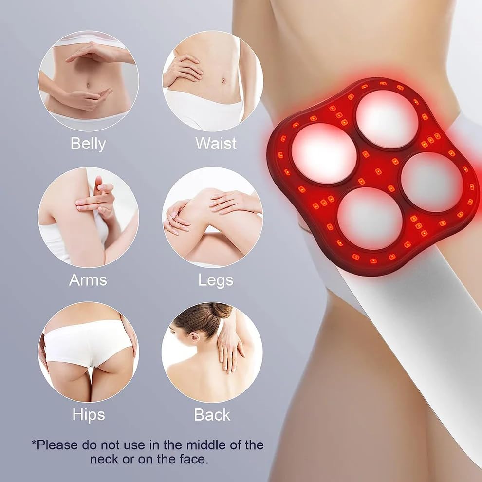 4 w 1 LED masażer do terapii lipowo i cellulitem na podczerwień, funkcja Ultra-Sculpt, skuteczny relaks i ujędrnianie skóry, idealny do użytku domowego, łagodzenia bólu i wygładzania