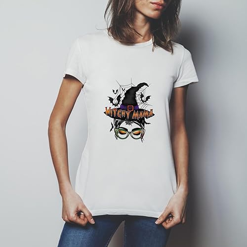 Miniatura 4 de 6 parches termoadhesivos de Halloween para ropa, camisetas, telaraña, calabaza, murciélagos, diseños de transferencia de calor, calcomanías de