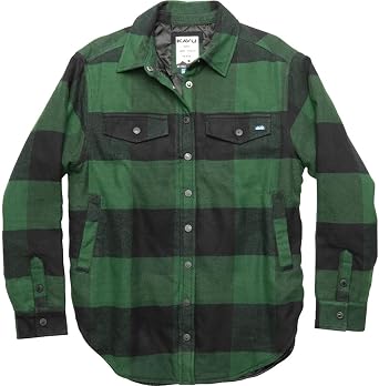 KAVU Womens Camp Lite Long Sleeve Snap Up Shirt Jacket