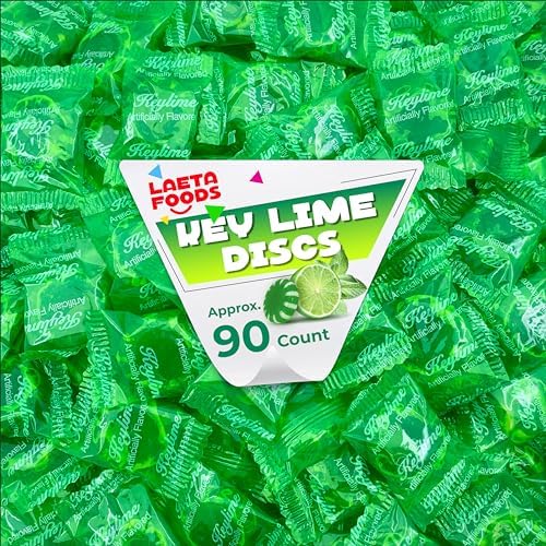 Key Lime Discs Hard Candy, Individually Wrapped (1 Pound