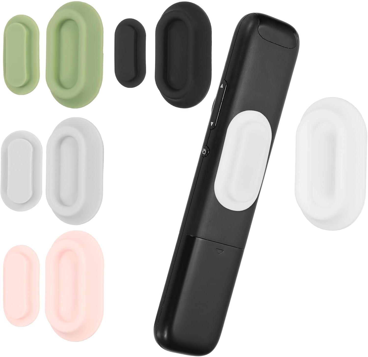 PATIKIL Magnetic Remote Control Holder Wall Mount, Silicone Remote Control Organizer Strong for tv Remote Control Air Conditioning, 5 Pcs, 5 Color
