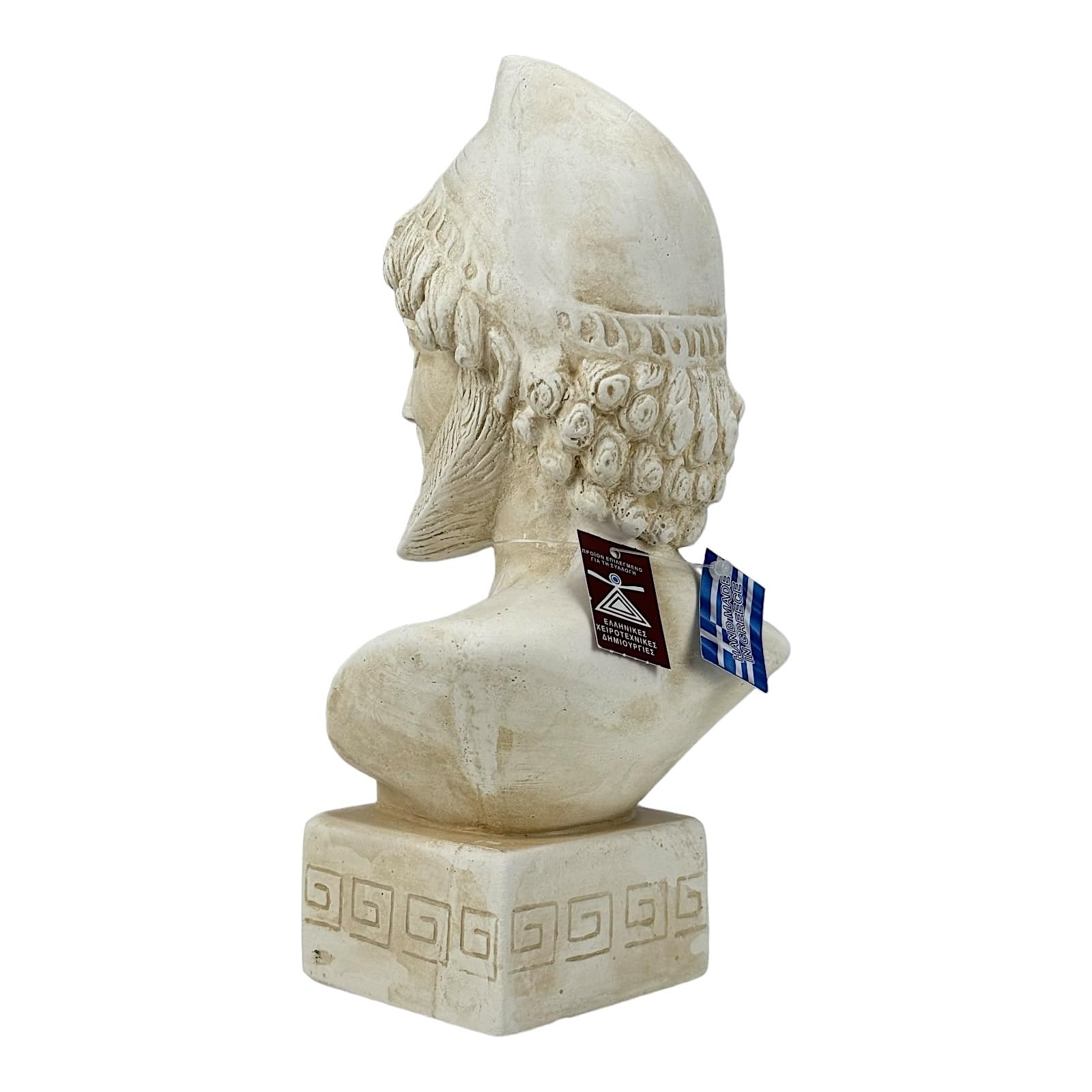 Odysseus Griechischer König von Ithaca Büste Trojan Kriegshelden Steinguss Statue Skulptur