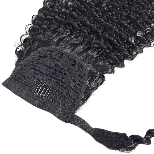 Miniatura 5 de Extensiones de cola de caballo de 12 pulgadas de longitud corta con clips, extensiones de cola de caballo mágica de 4.23 ozjuego de pasta mágica,