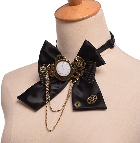 Miniatura 3 de BLESSUME Steampunk - Pajarita gótica para disfraz, accesorio retro vintage