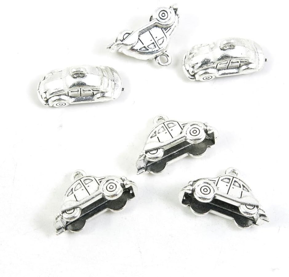 Antique Silver Tone Jewelry Making Charms Pendant Findings Craft Supplies Bulk Lots Arts Z7ZP3 Classic Car