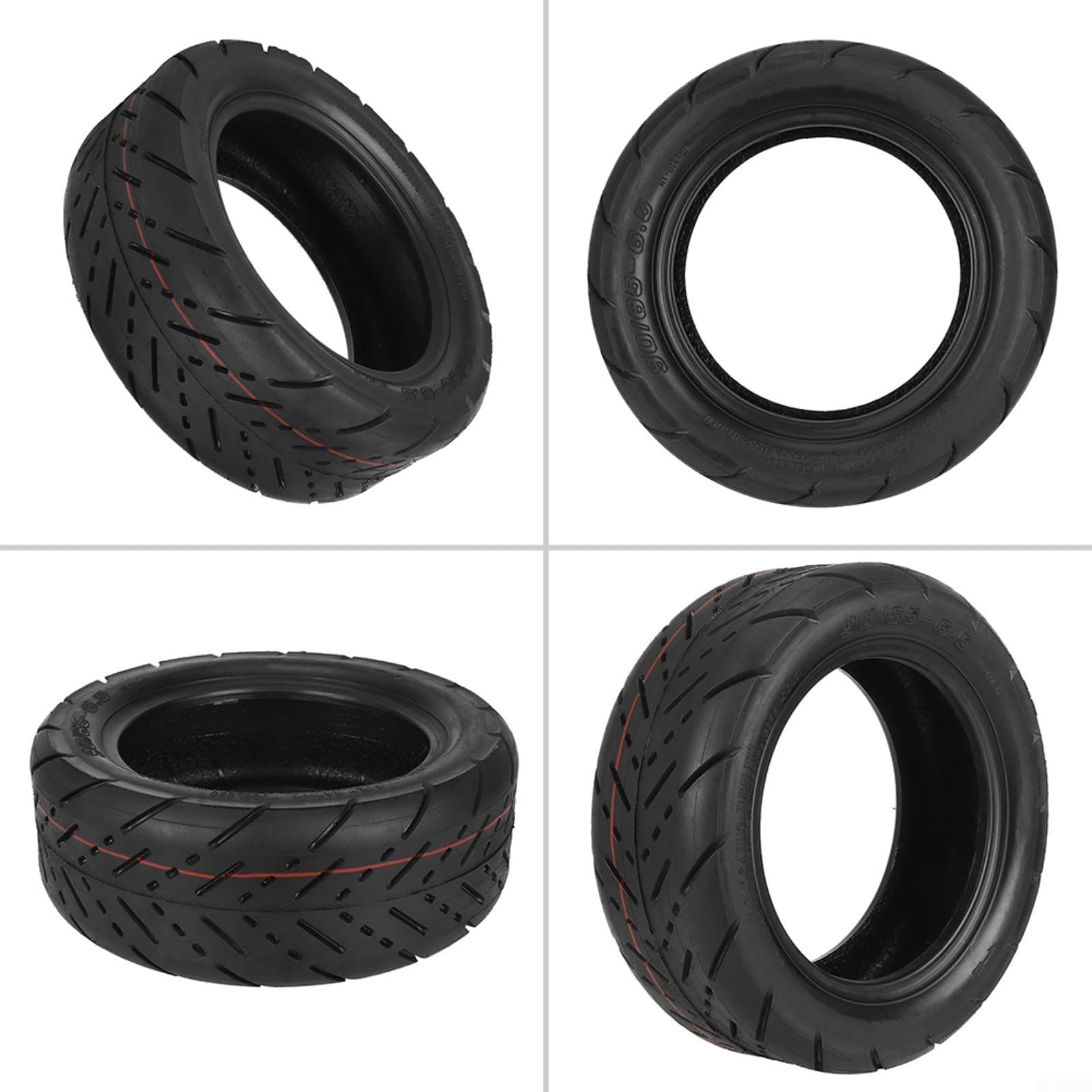 Pneu de route sans chambre à air 1175G de 11 pouces 90/65-6,5, pneu en caoutchouc de rechange pour scooter électrique, roue de scooter noire, roues de rechange 1175G