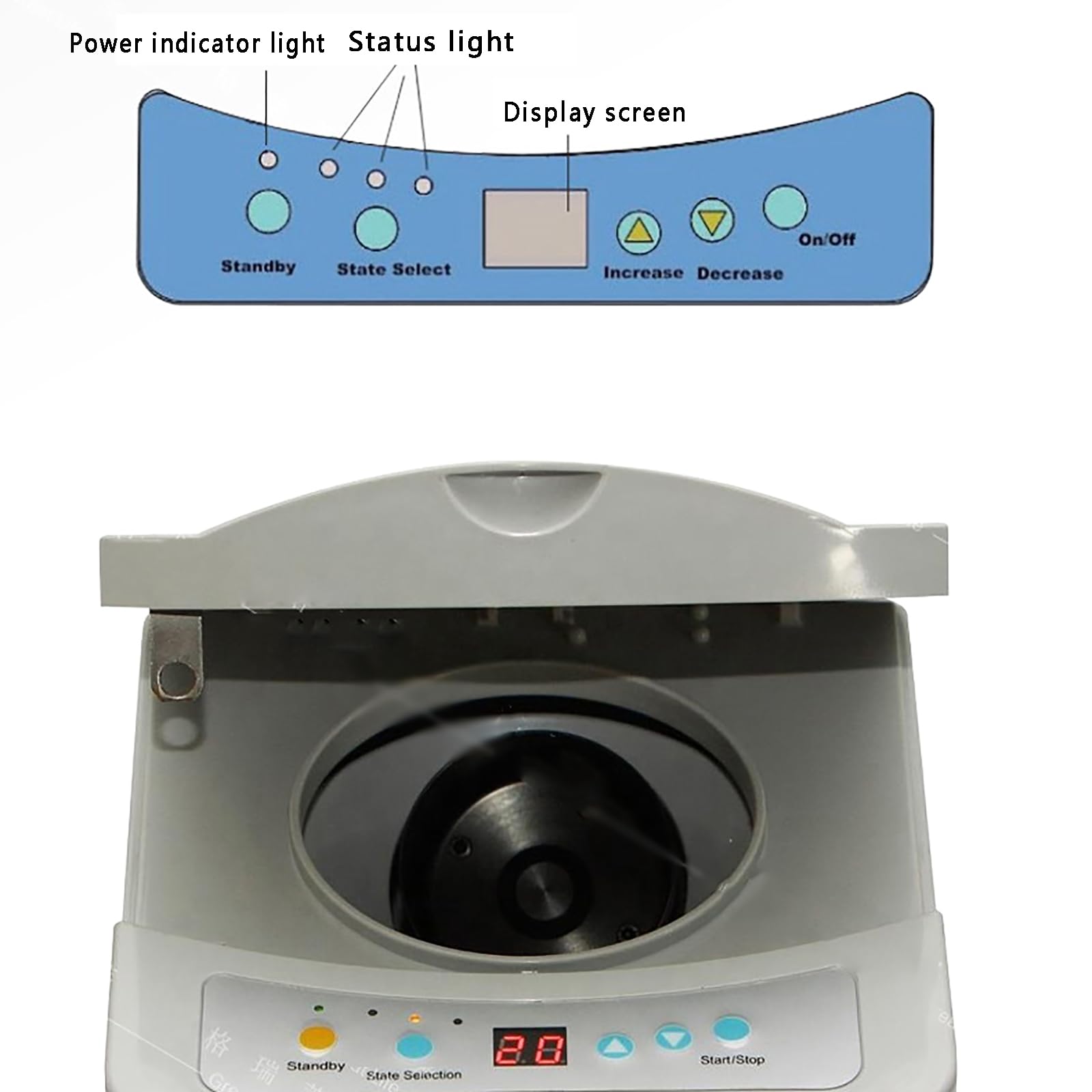 Miscelatore Per Alginato Da Laboratorio, Impastatrice Per Materiali Per Impronte Dentali Con Display LCD, Velocità 1500~2000 Giri/min E Impostazione Timer 10/15/30 Secondi, Senza Bolle E Grumi