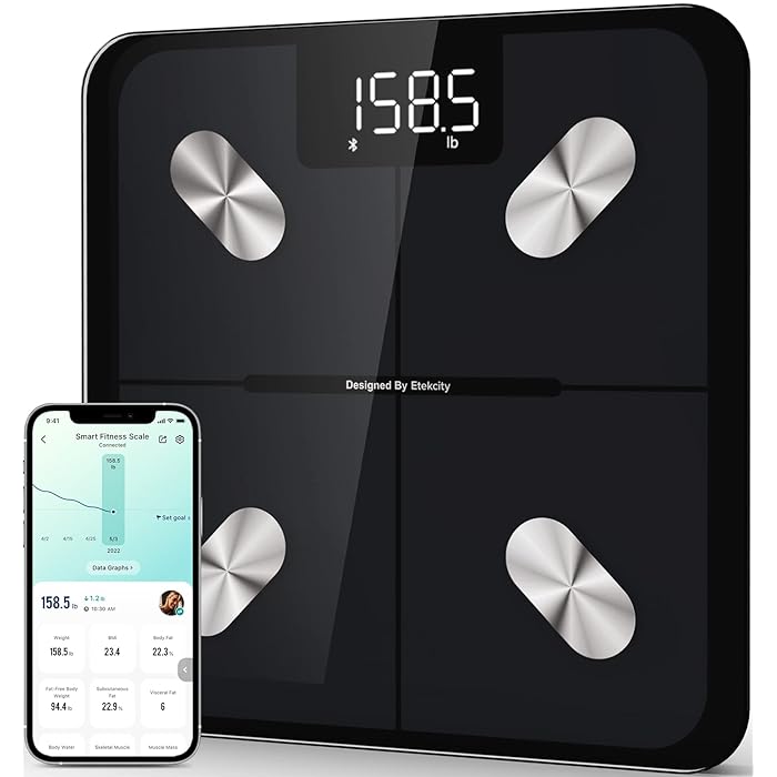 Buy Etekcity Smart Scale for Body Weight and Fat, Digital Bathroom