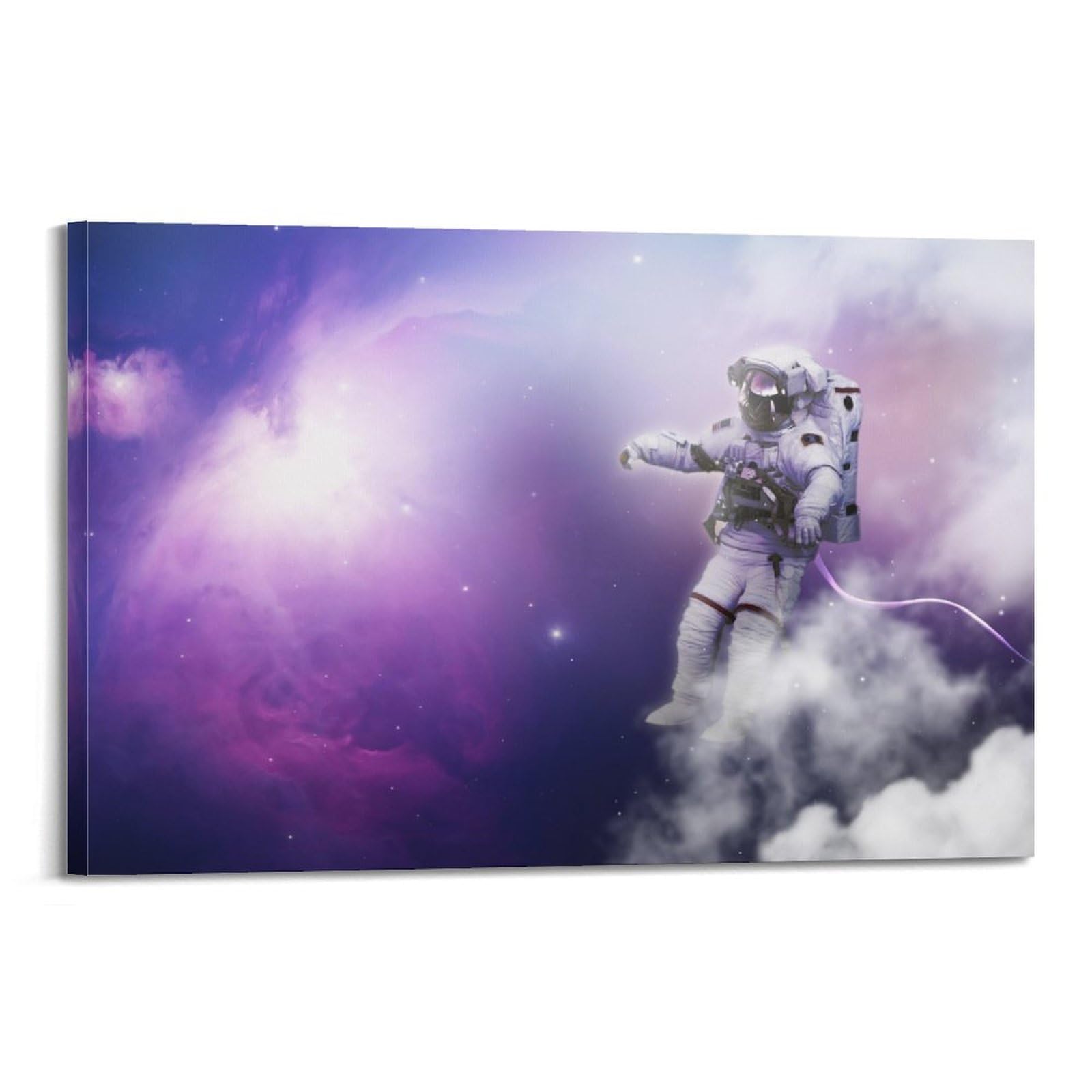 OKAHYS Space Poster Astronaut Nebula Artwork Decorative Painting Canvas Wall Artworks Picture 24x36inch(60x90cm)