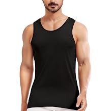 Mens Silk Tank Tops Sleeveless Pure Silk Undershirt Super Absorbent and Breathable