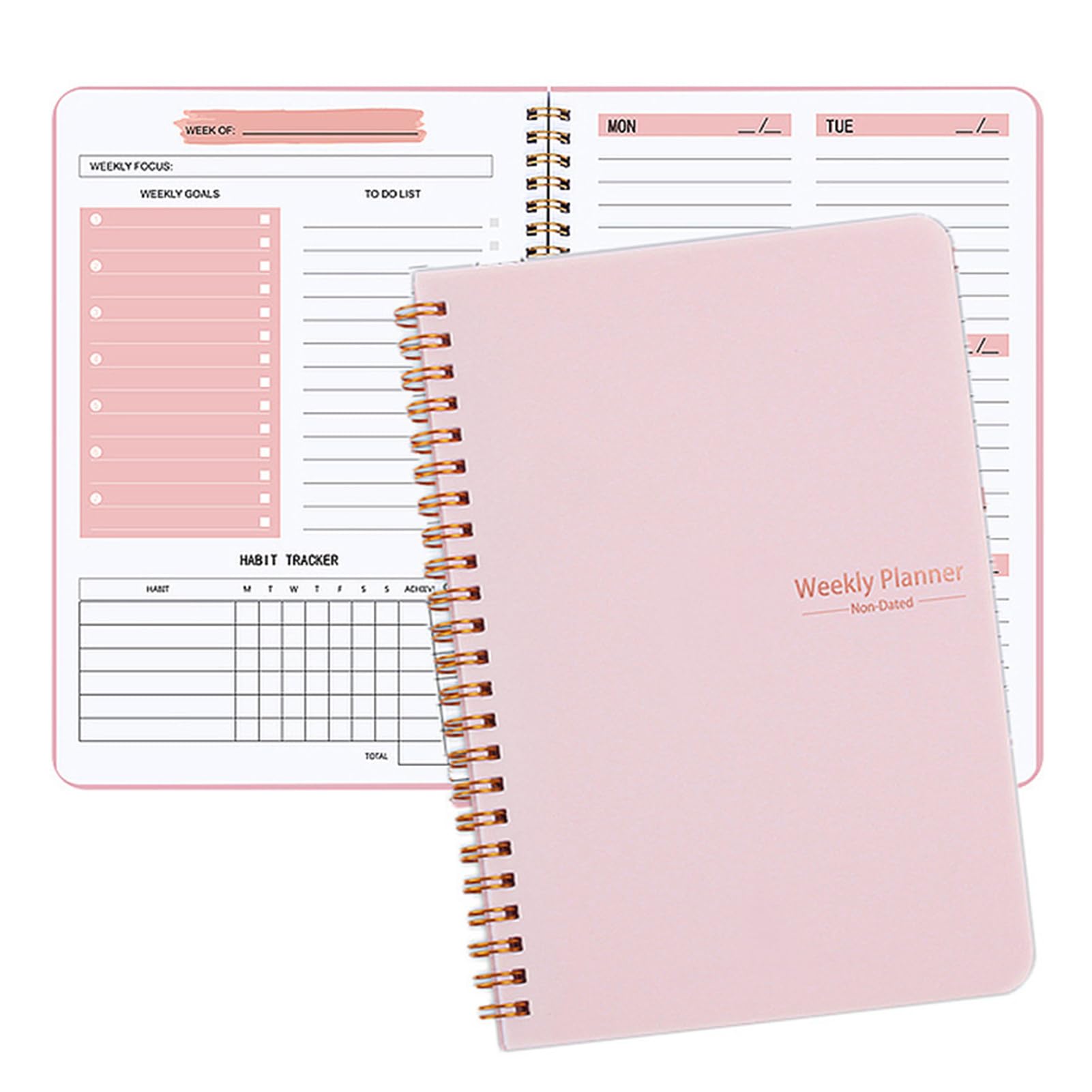 Amazon.co.jp: ウィークリー プランナー 日付なし スケジュール 帳