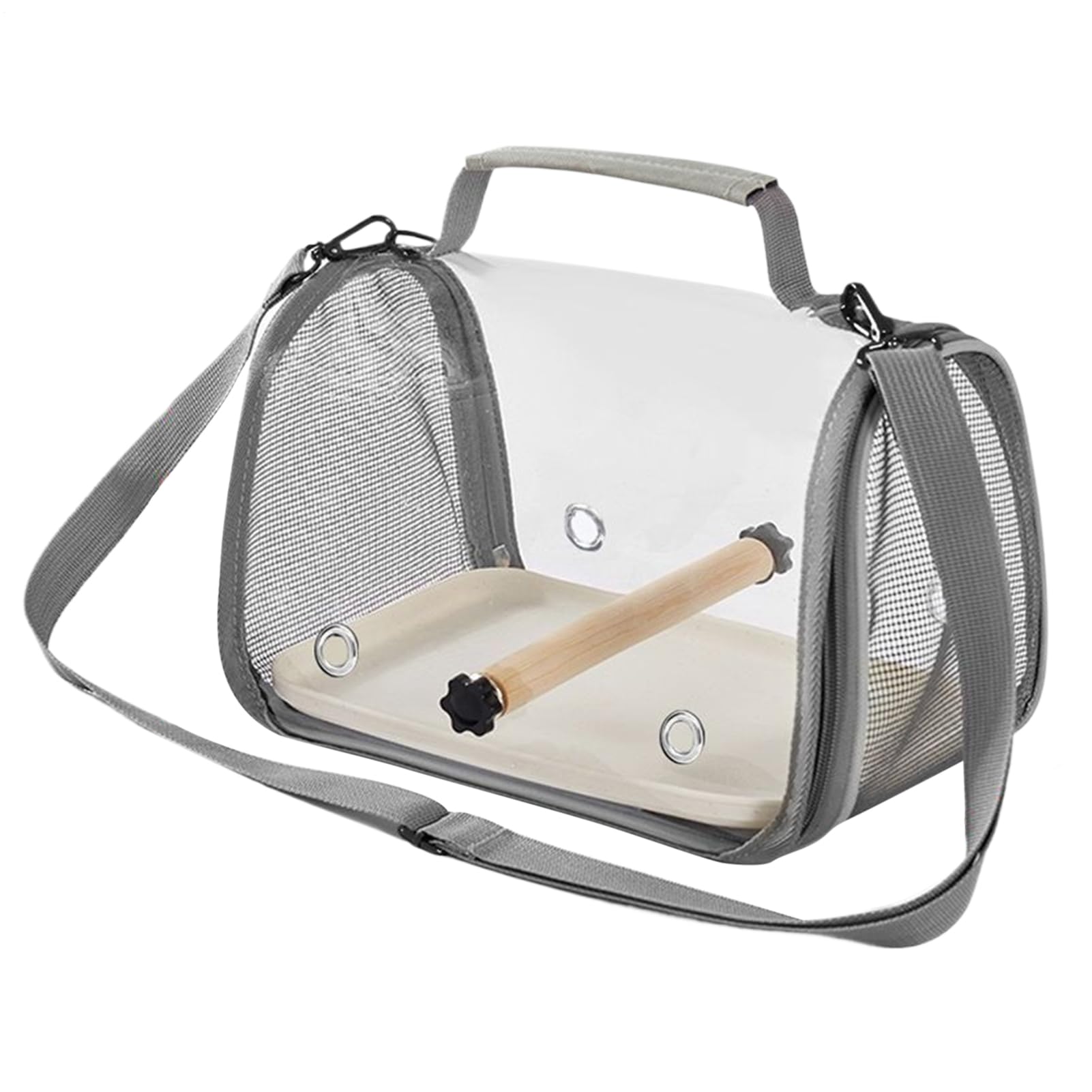 Borsa da viaggio per uccelli, comoda gabbia da viaggio e design sicuro, 26 x 19 x 19 cm, gabbia per uccelli da viaggio, trasportino per pappagalli, fringuelli, calopsitte, ara o parrocchetto