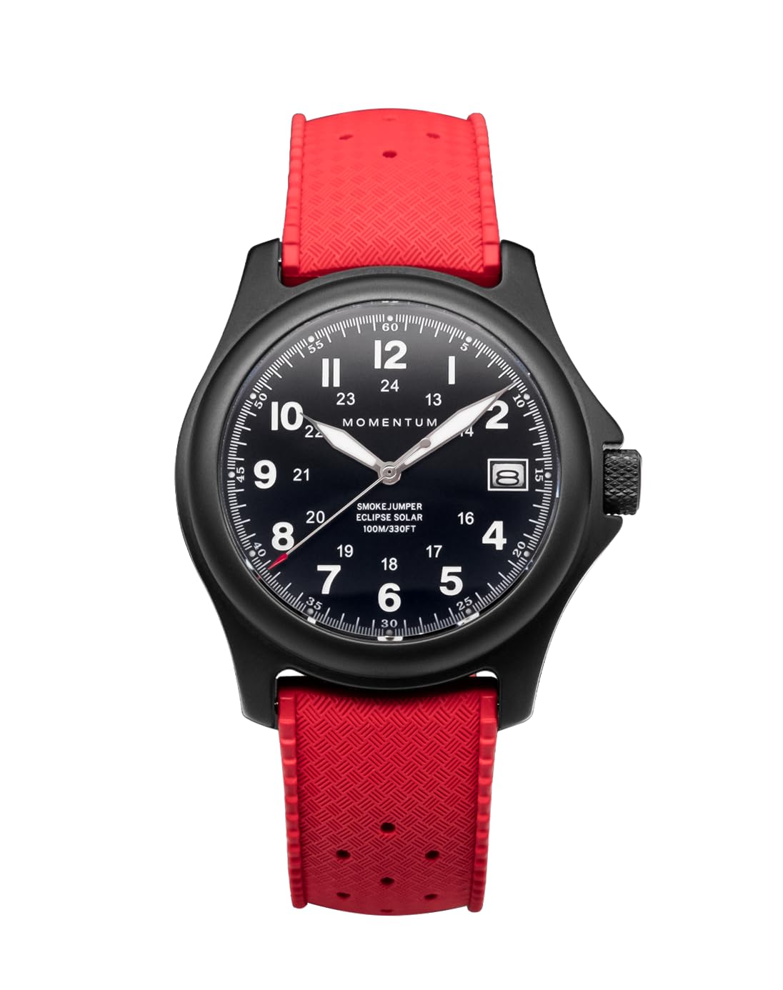 MOMENTUM Smokejumper Eclipse Solar [38mm] - Black (Red Tropic FKM Rubber)