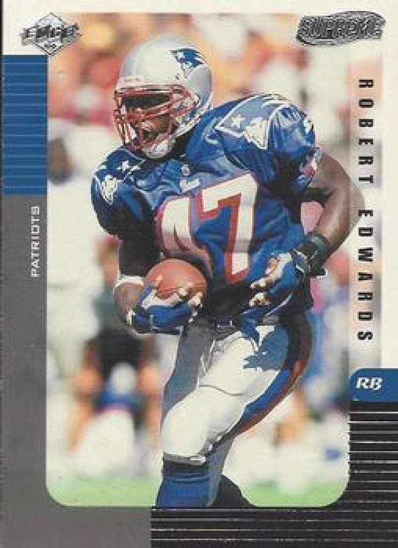 1999 Collector's Edge Supreme #76 Robert Edwards New England Patriots Official NFL Football Trading Card in Raw (NM or Better) Condition