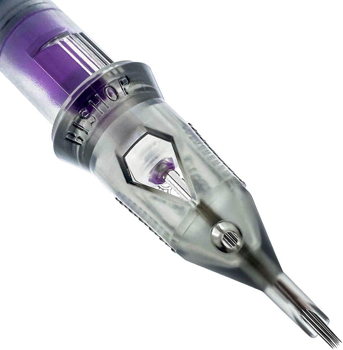 Bishop Needle Cartridge Da Vinci V2 Liners Tattoo Cartridges (Regular (12), 10HRL Long Taper)