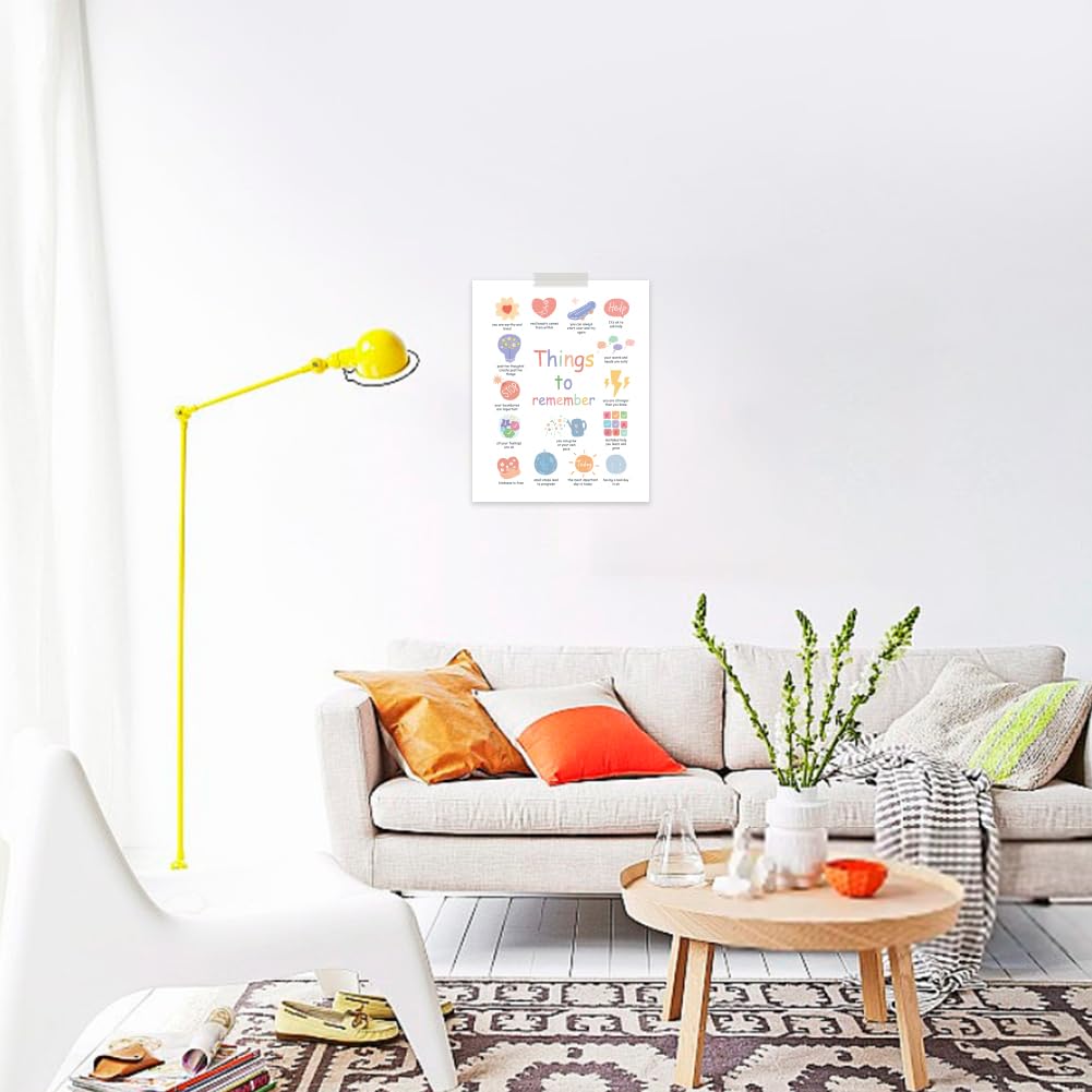 GOMAKERER 1 Pc Things To Remember Mental Health Wall Art - Image 4