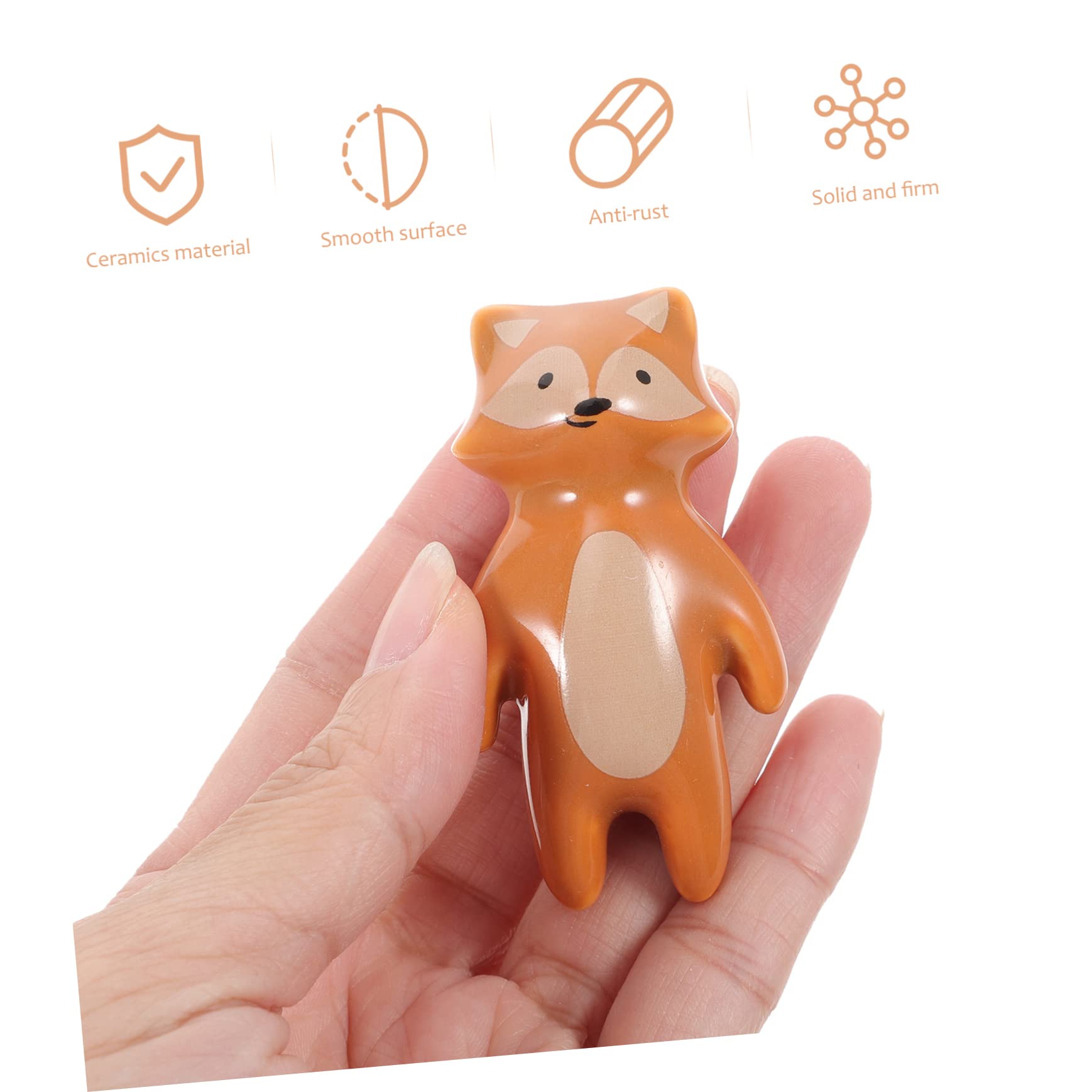 Pomelli per Mobili in Ceramica, 8 Pezzi, Animali Cartoni, Facili da Installare, Decorativi, per Armadi e Cassetti, Cameretta Ragazzo Ragazza
