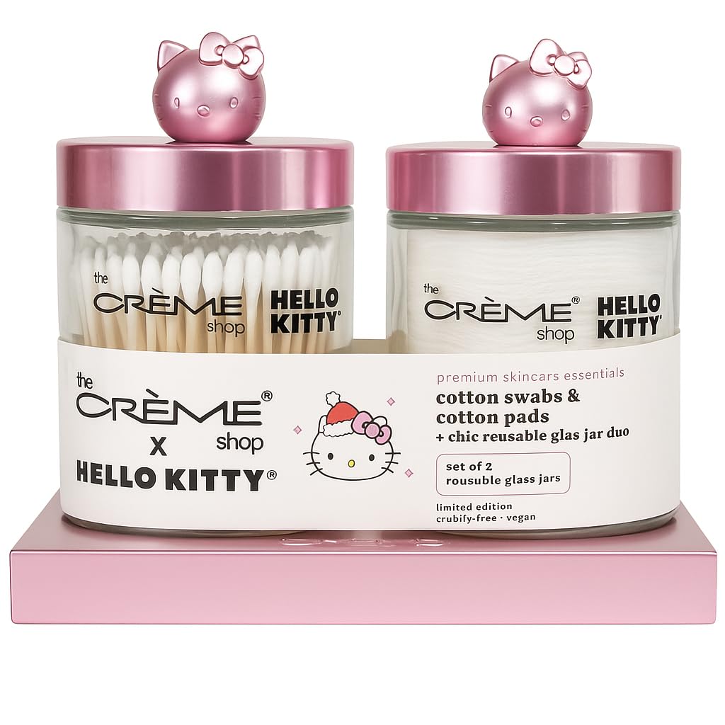 The Creme Shop Hello Kitty Cottons swabs & Cotton Pads Set of 2