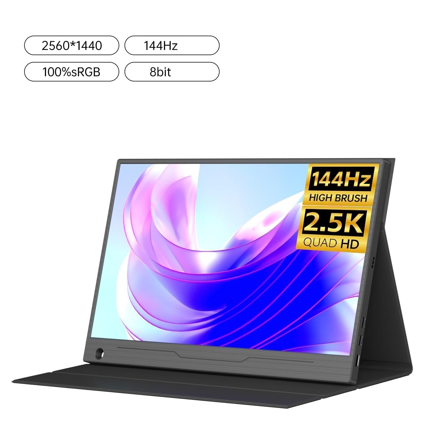 Monitor Portatile Da 15,6 Pollici 1080HD Non Touch 60 Hz, Espansione Esterna For Laptop, Schermo Secondario Monitor per Smart Working