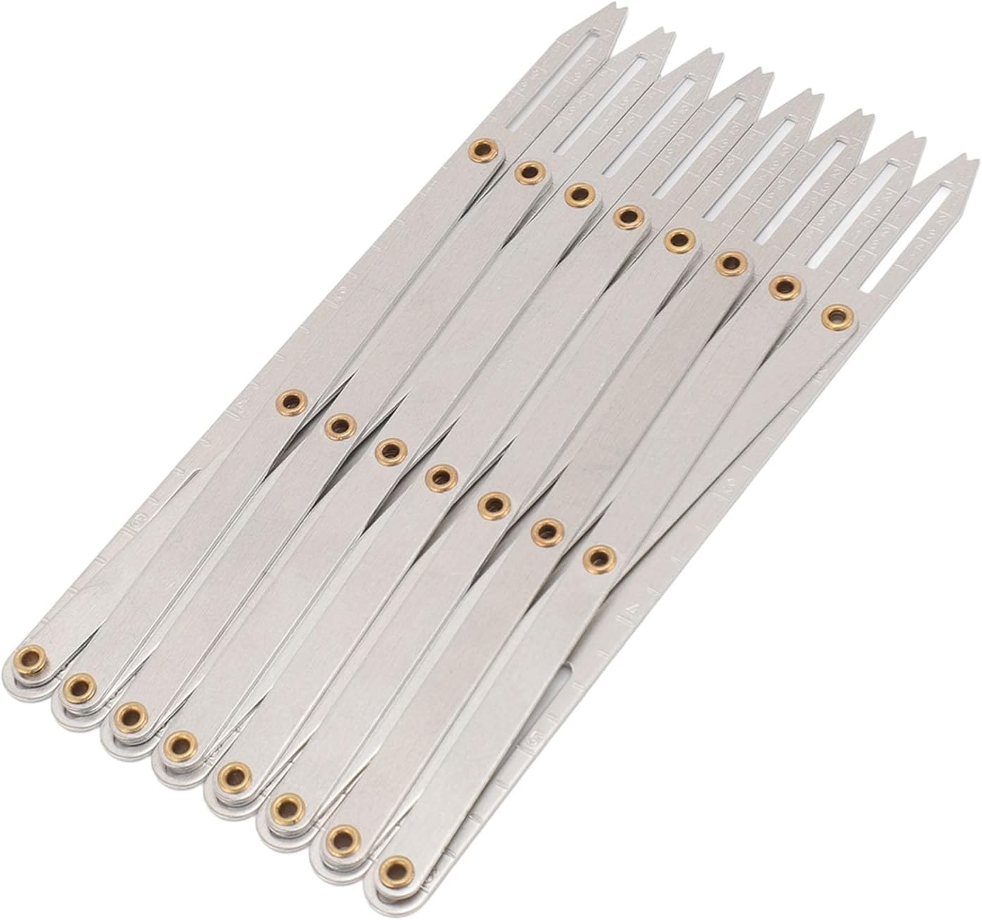 Sewing Gauge Aluminum Button Guide Equal Space Divider for Craft Material Sewing (Sewing Gauge Only)