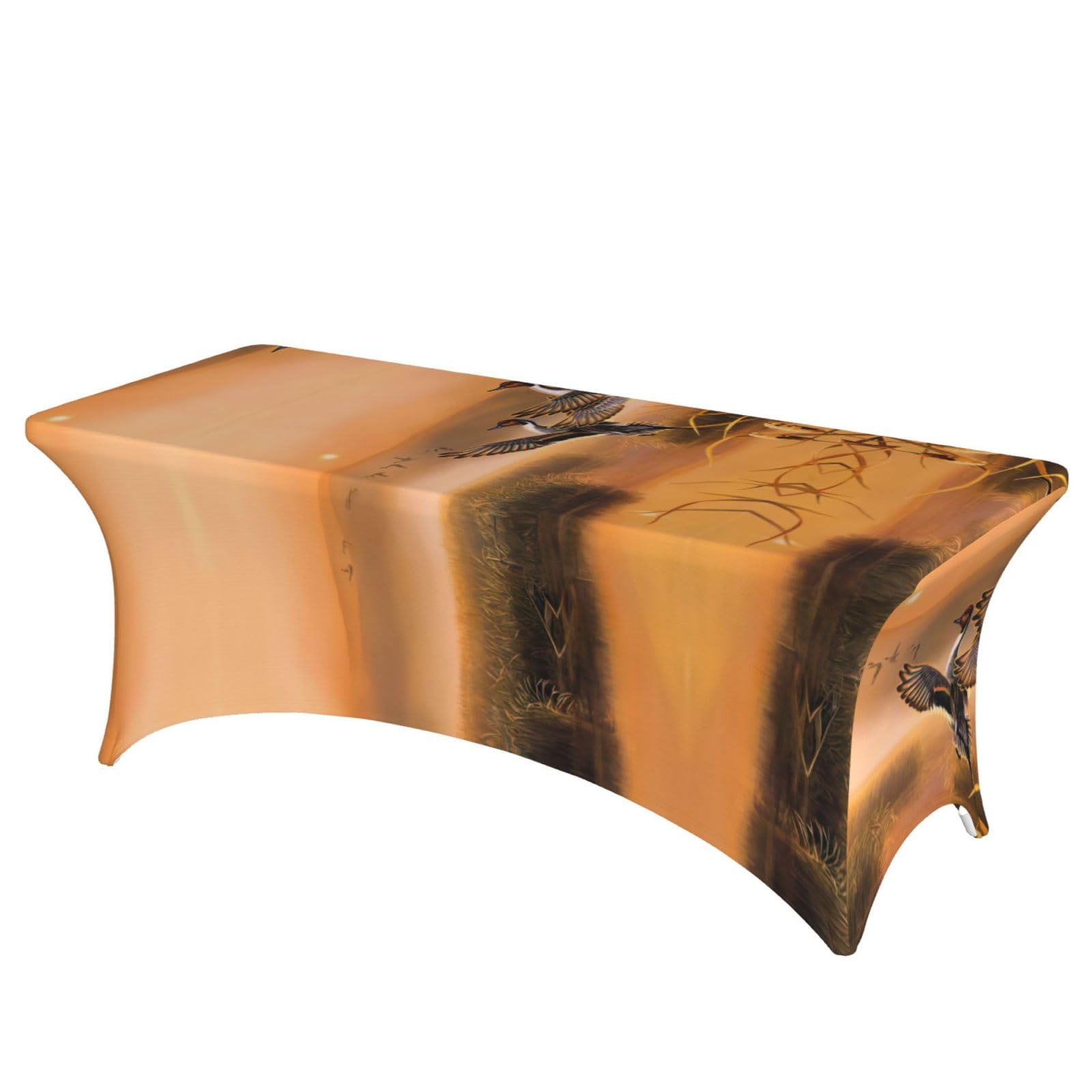 Housse extensible pour table rectangulaire EdWal 1,8m au motif canard
