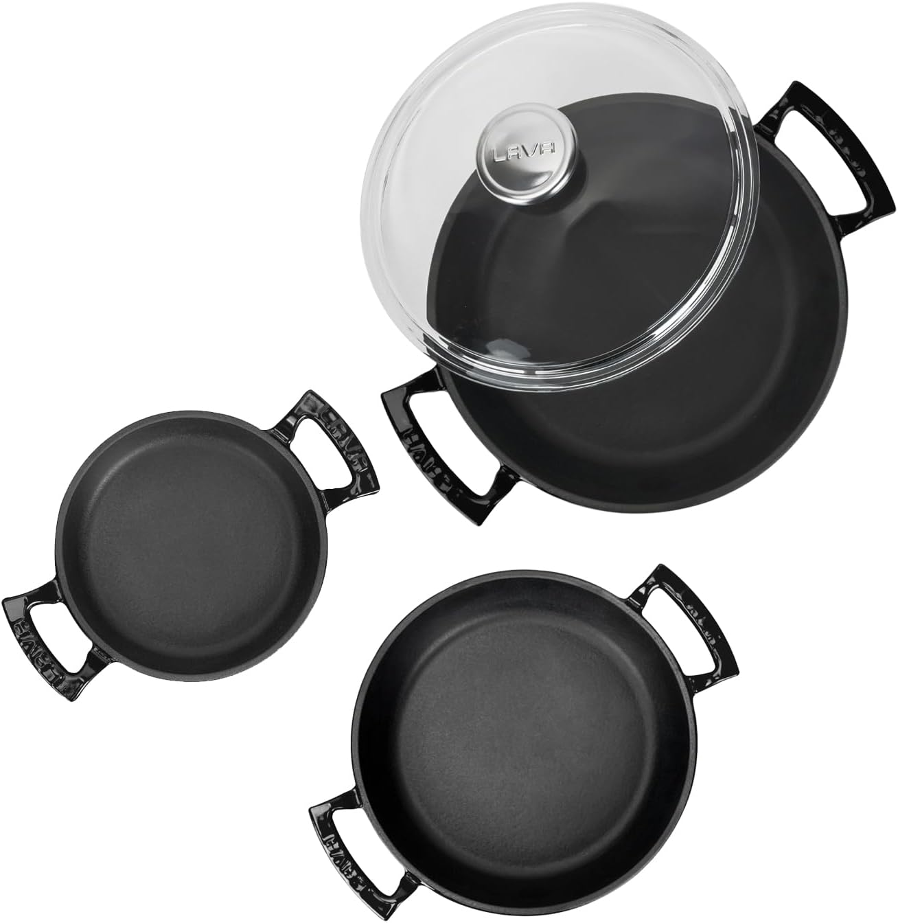 LAVA Döküm Sahan Seti 16-20-24 cm - Profesyonel Lezzet Koleksiyonu
