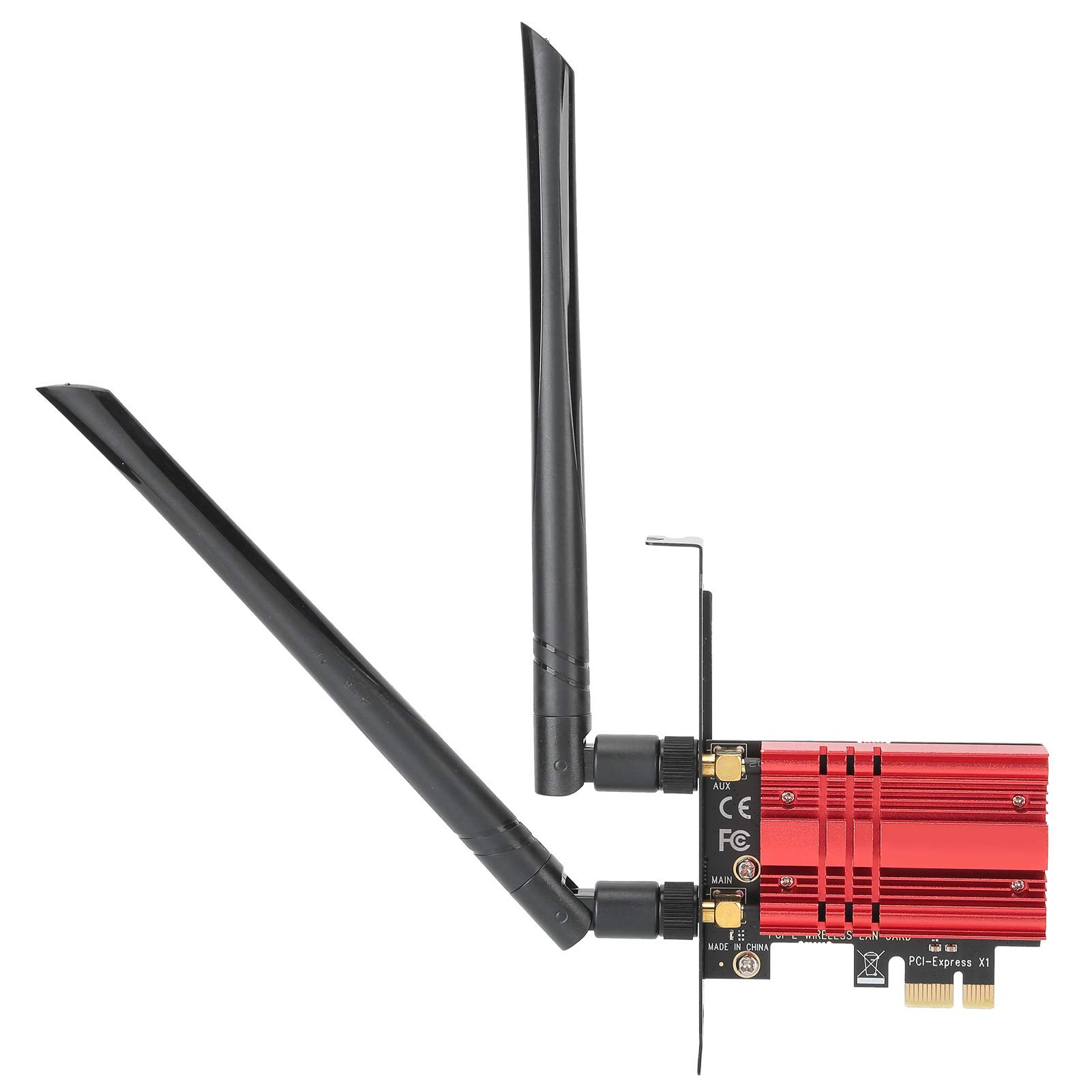 Ausla Scheda di Rete Wireless Adattatore PCI E Scheda di Rete WiFi Dual Band AX200S BR 2.4G 5G 2974Mbps Bluetooth 5.1 MU MIMO per PC Desktop 64 Bit Gaming