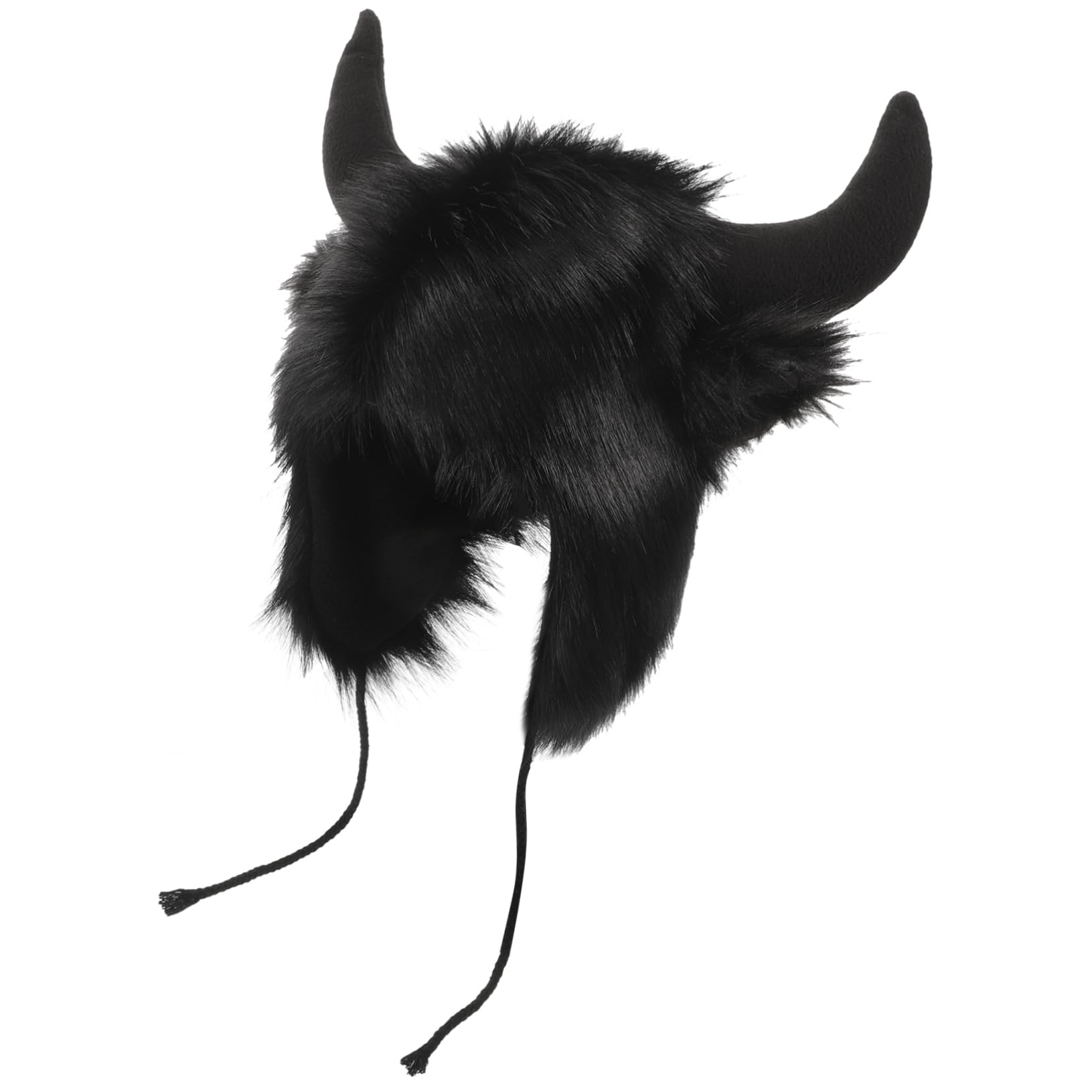 FRCOLOR Tapa del oído de bocina Sombrero gracioso divertido fiesta sombreros de disfraces de animales sombrero lindo sombrero con orejas de animales sombreros Felpa Negro