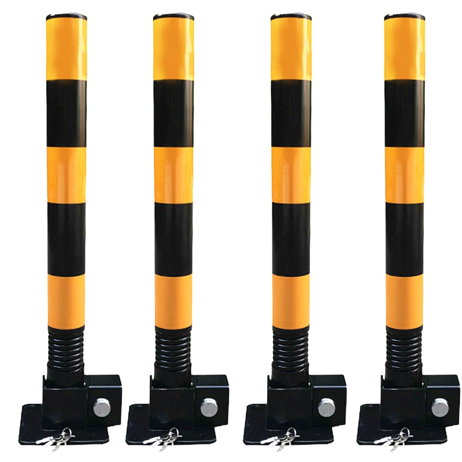 LWJSOCP Traffic Bollard Posts for Parking and Warehouse Safety, Easy Installation Driveway Barriers