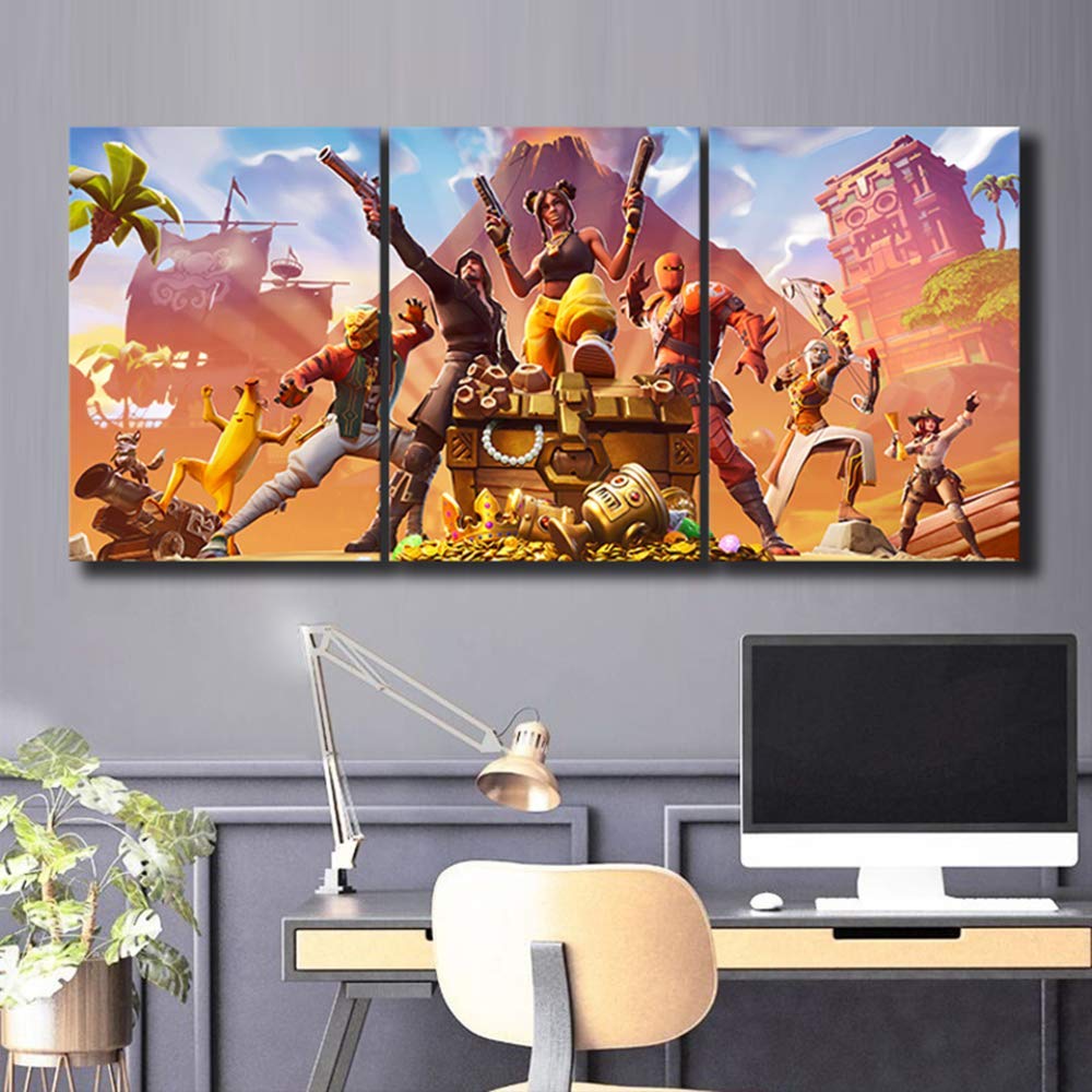 Tableau sur toile 3 panneaux pour décoration murale de salon