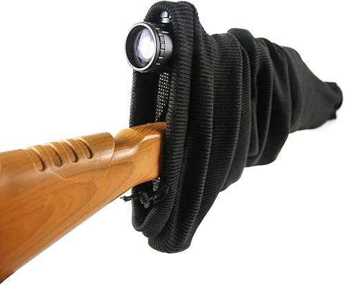 Miniatura 4 de GUGULUZA Calcetines de pistola extra gruesos para rifles con visores, manga extra ancha para escopetas, 47 x 6 pulgadas, ajuste de mayor alcance y