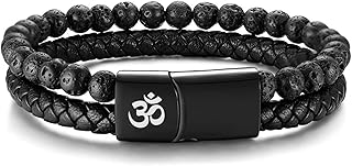 25 Lotus Tattoo Ideas That Symbolize Enlightenment 28 Men's Lava Rock Bracelet Healing Balancing Braided Leather Bracelets wit...