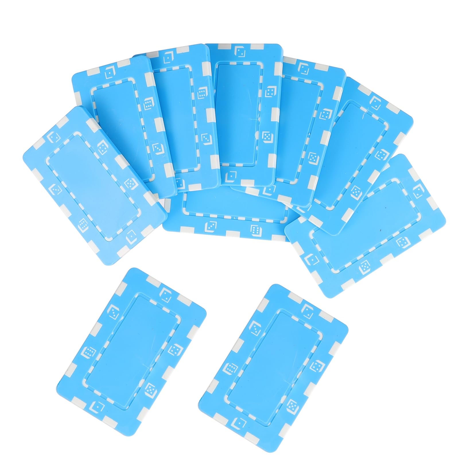 SUPVOX Poker Chips Alternative 10pcs Plastic Poker Chips Bright Colors No-Value