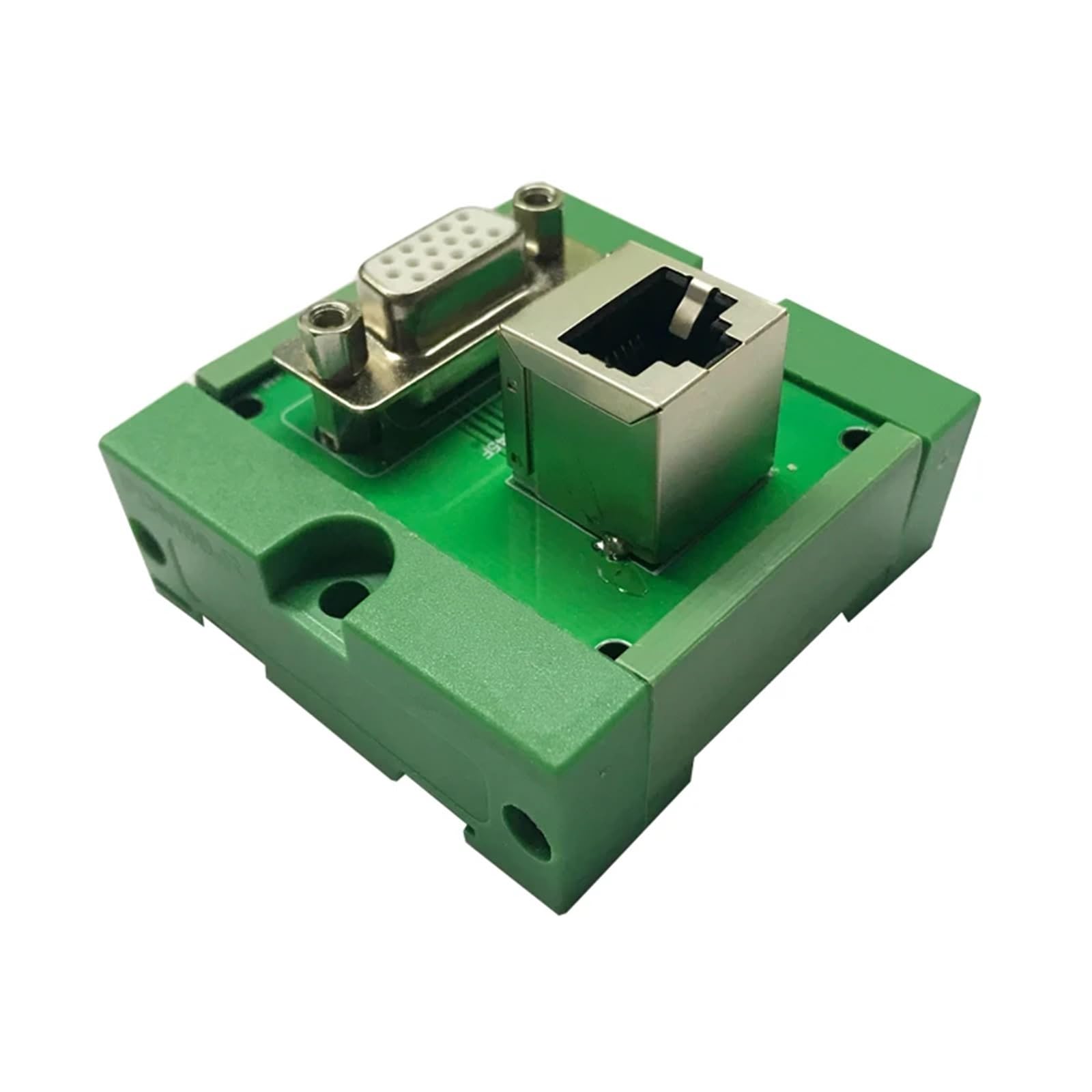 1 szt. DB15 żeński na RJ45 żeński pionowa krawędź odblokowująca D-SUB żeńska do RJ45, DB15 żeński montaż na szynie DIN