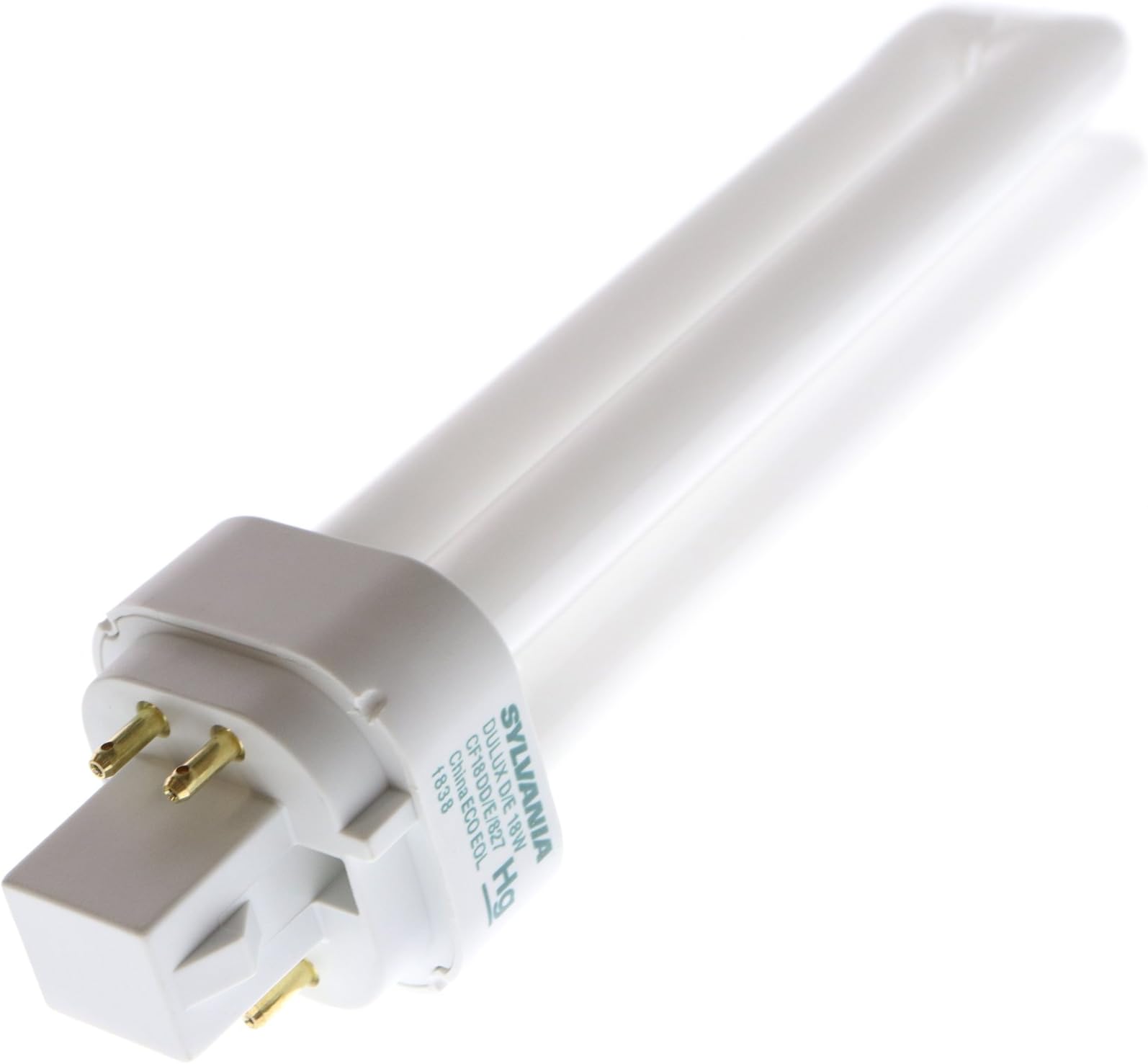 Sylvania 20683 Compact Fluorescent 4 Pin Double Tube 2700K, 18-watt